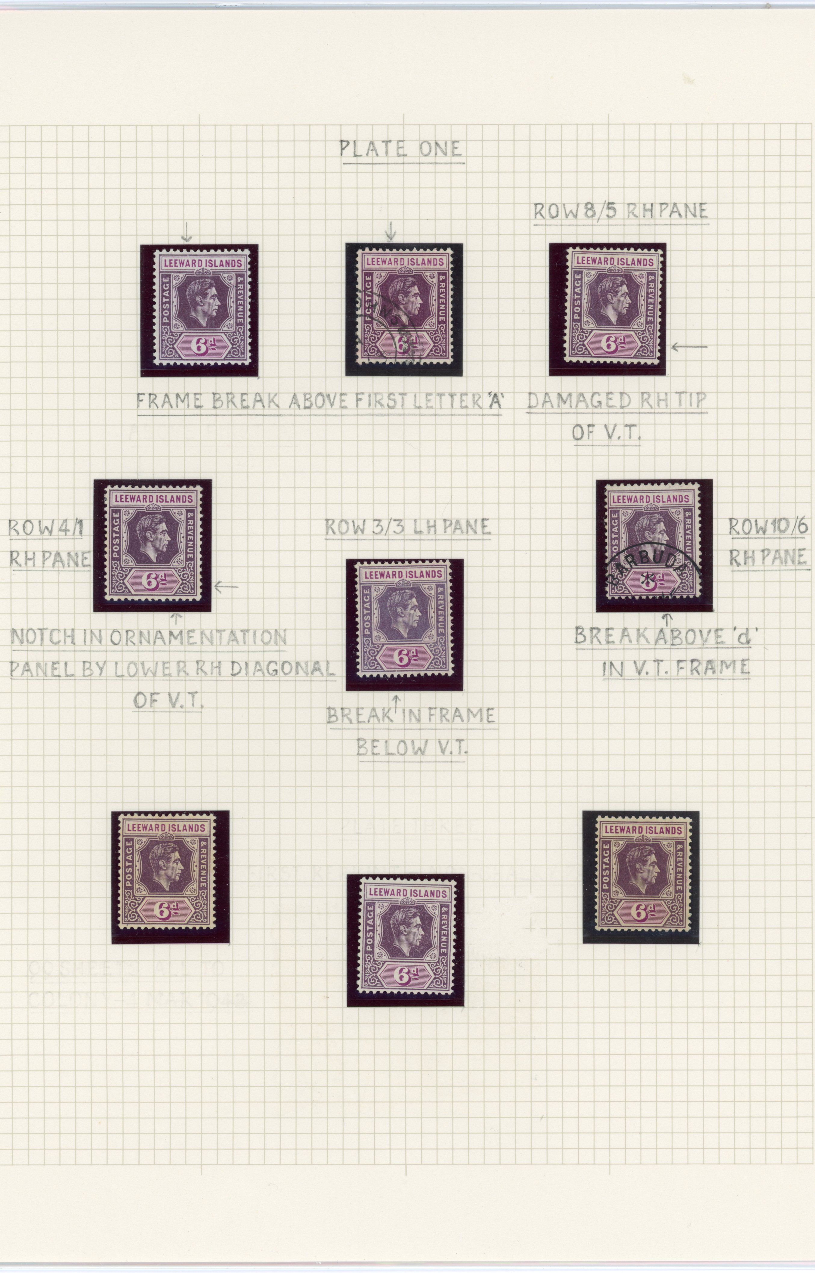 Leeward Islands SG 109 study collection