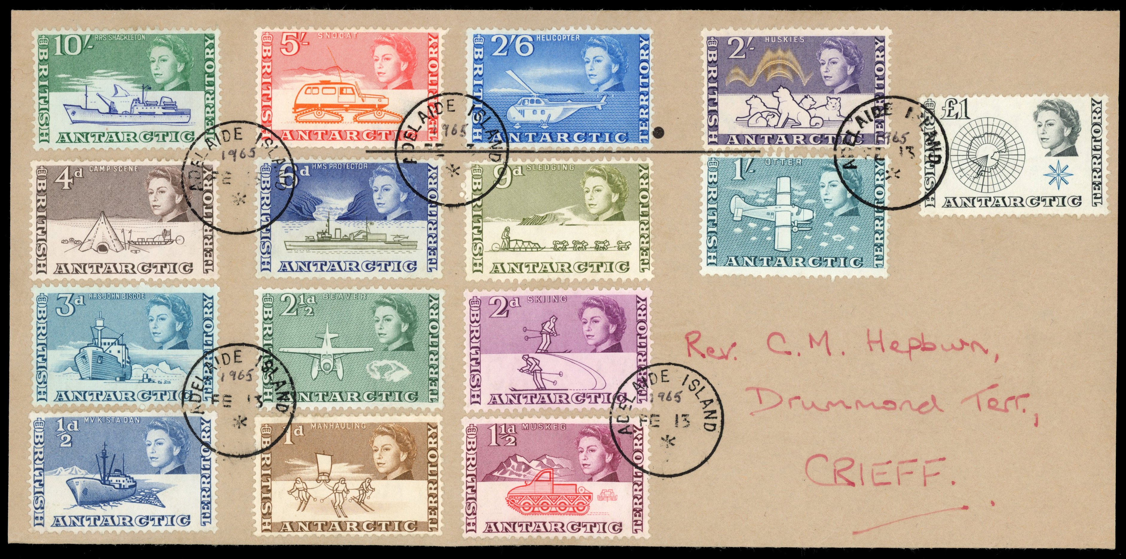 BAT 1965 Adelaide Island and 1973 Halley Bay covers