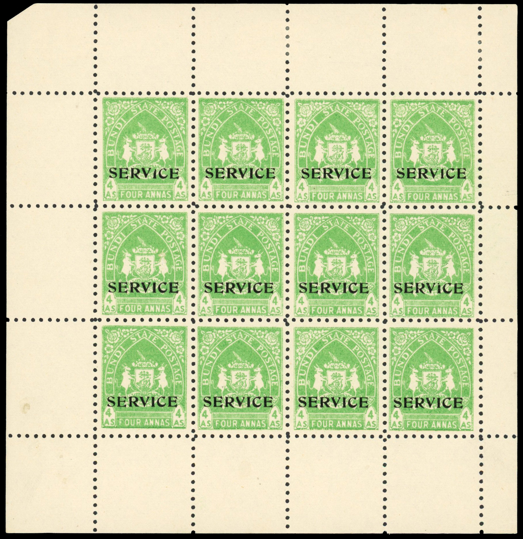 I.F.S Bundi SG O57 complete sheet 