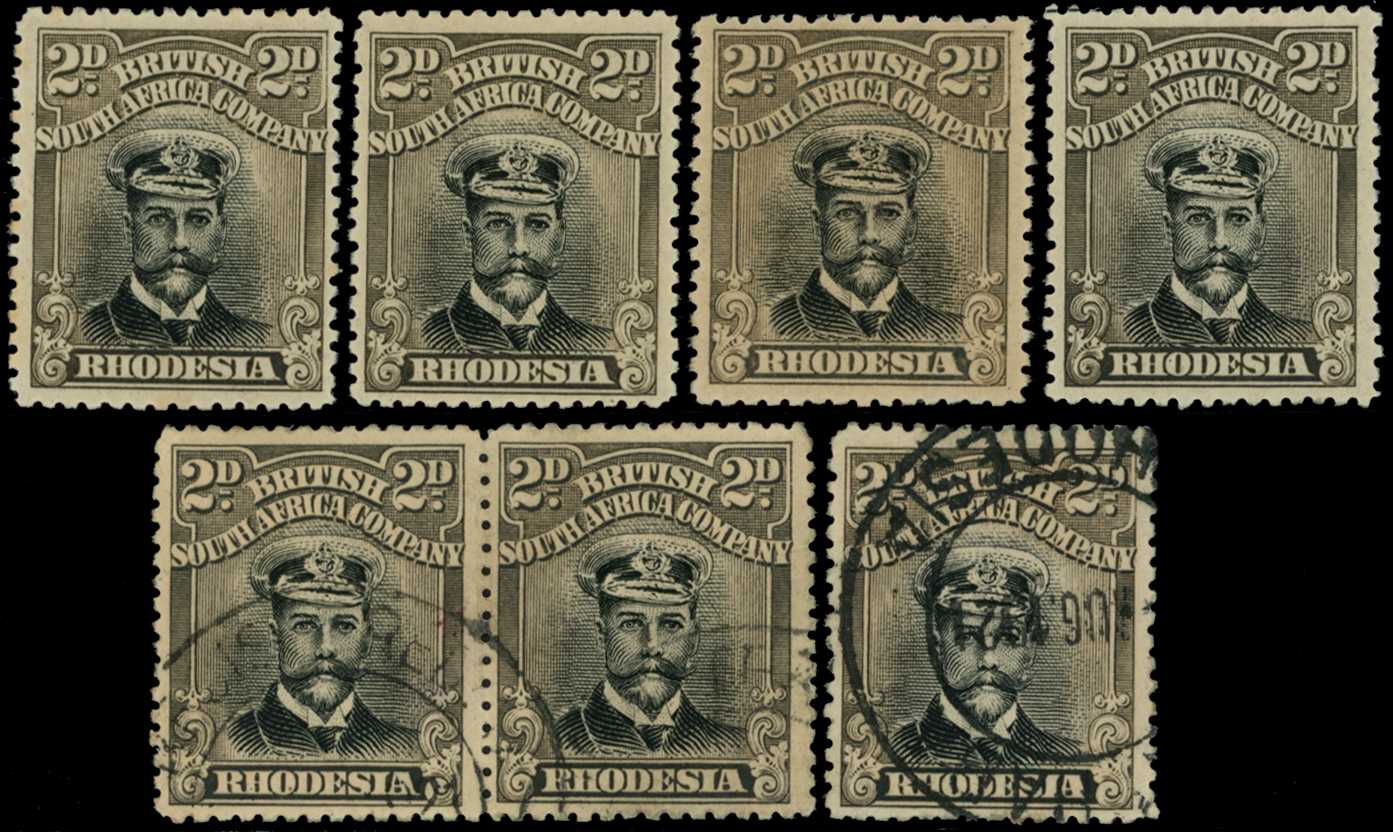 1918-21 2d Head Die IIIB, perf 14, toned...