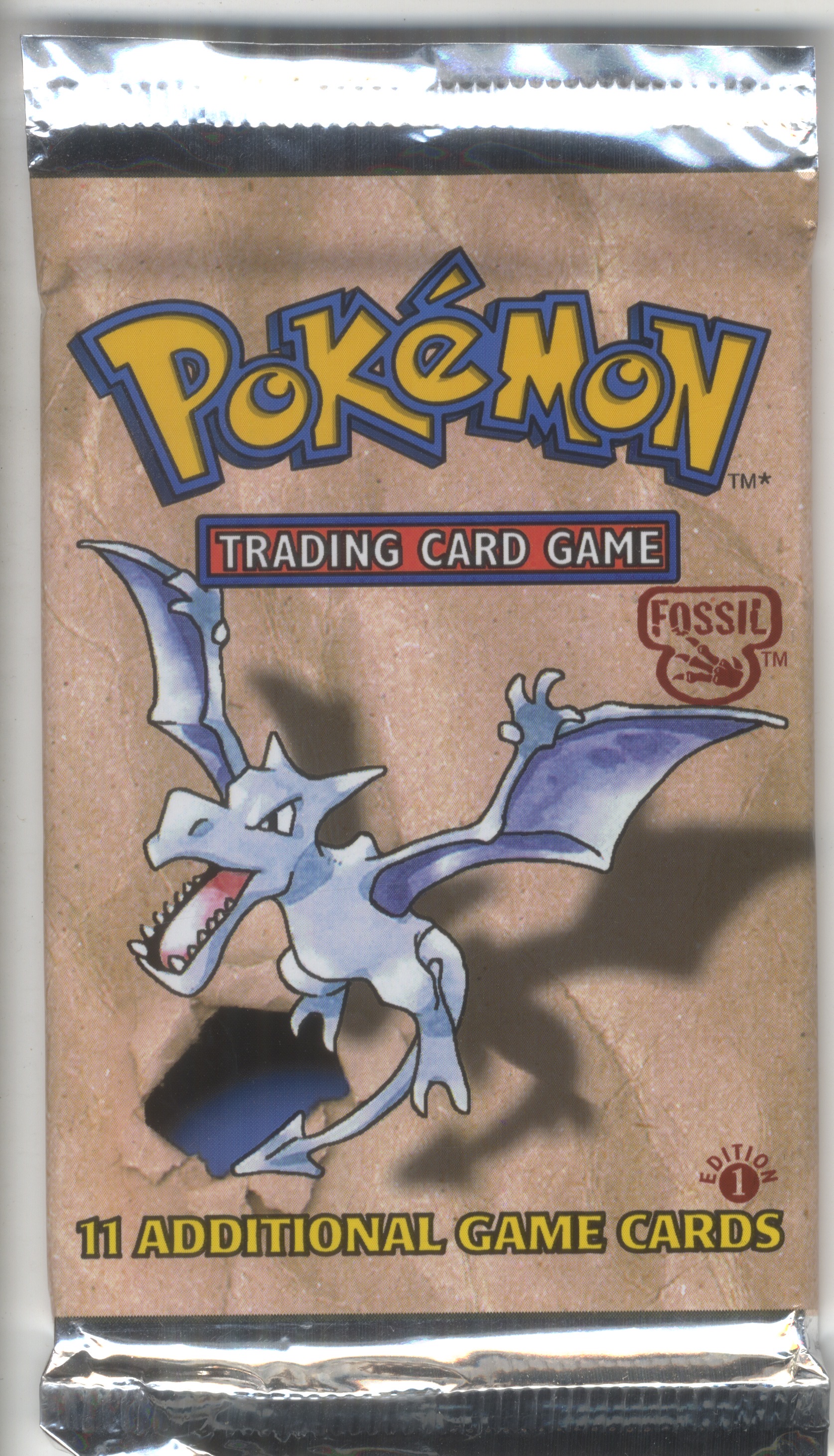 Pokémon TCG - Fossil 1st Edition Sealed Heavy Booster Pack