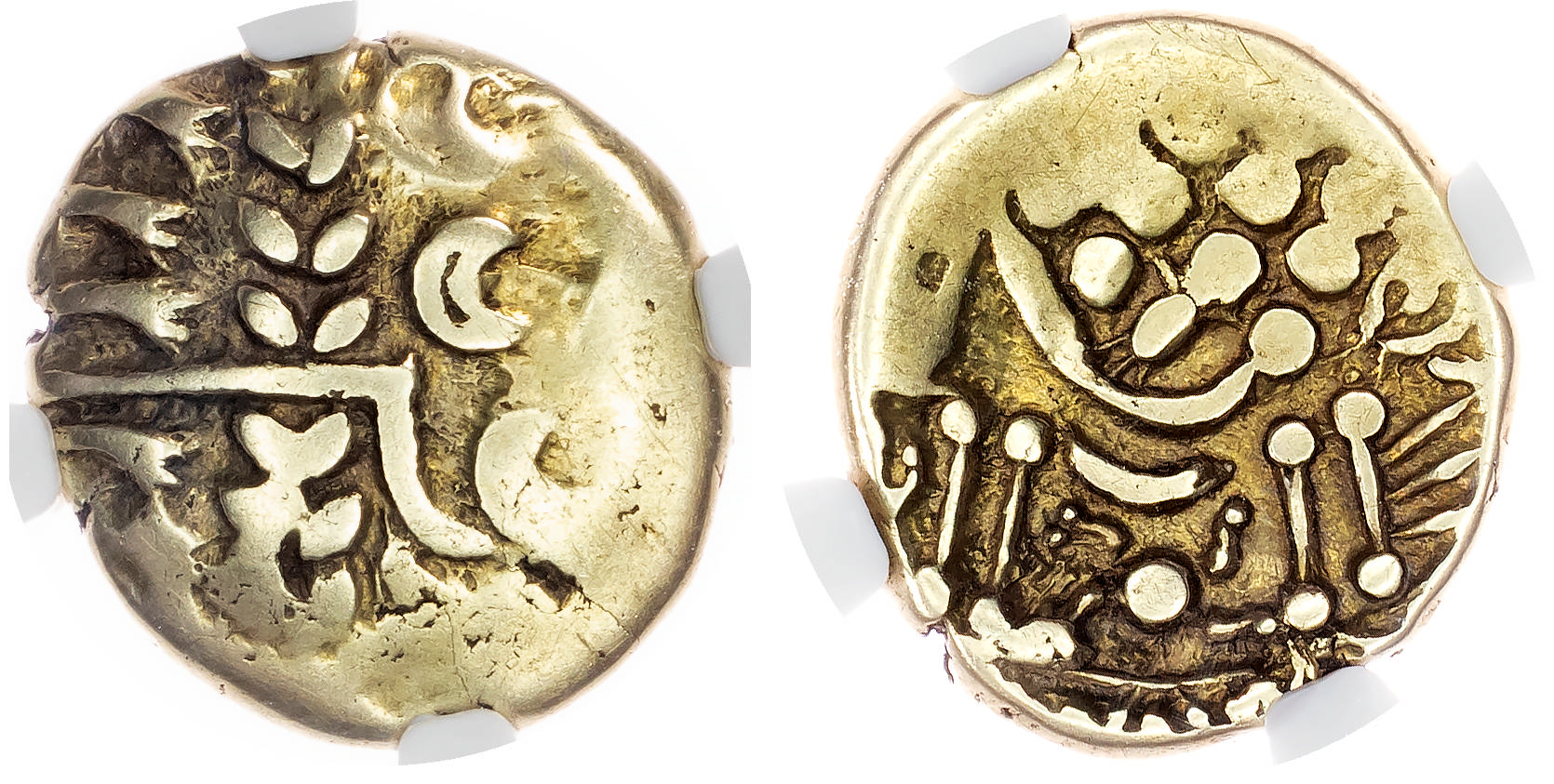Belgae (c. 60-20 BC) AV Stater, British B ‘Chute’ type, 5.95g.