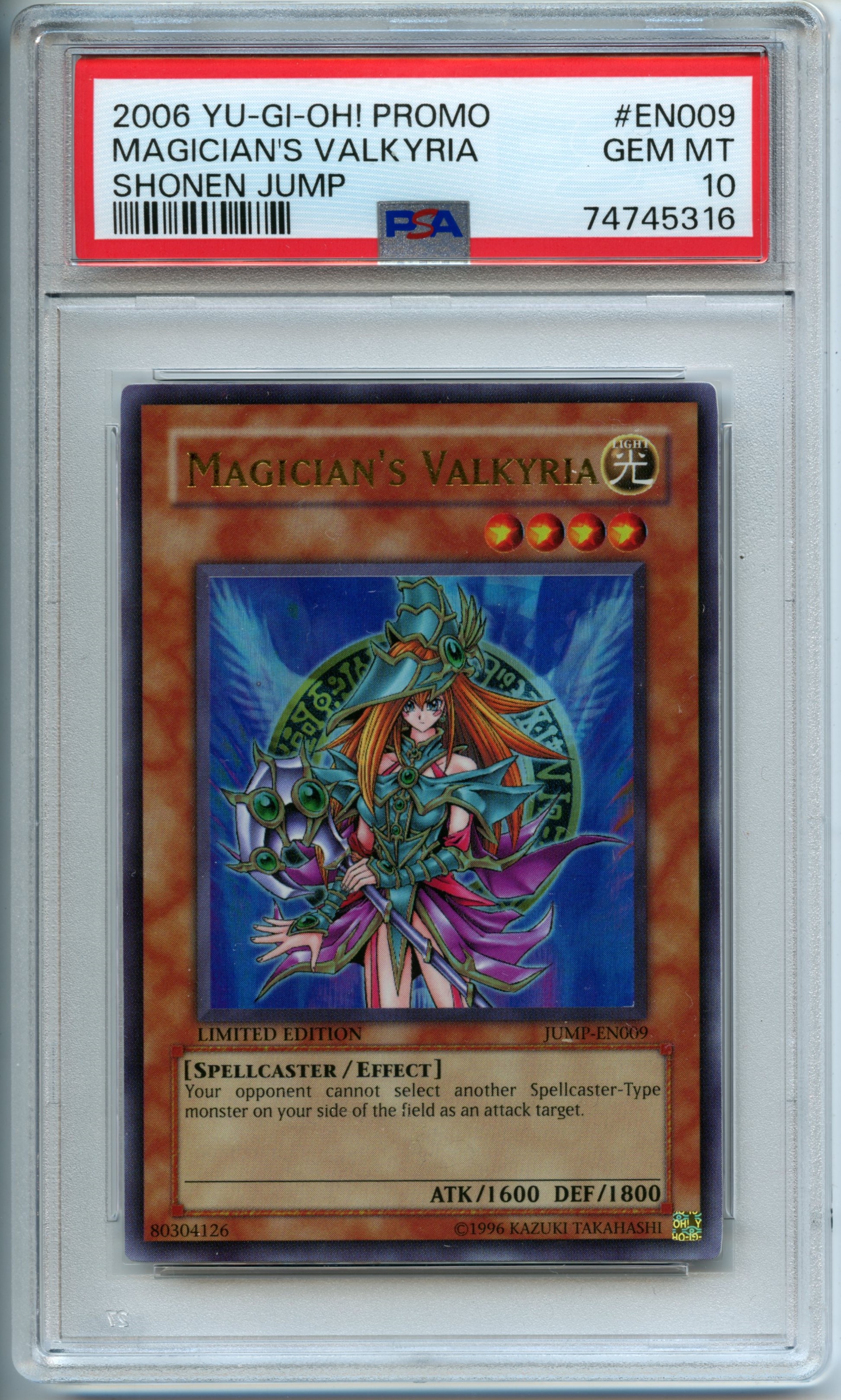 Yu-Gi-Oh! - Magician's Valkyria  - Shonen Jump  - PSA 10
