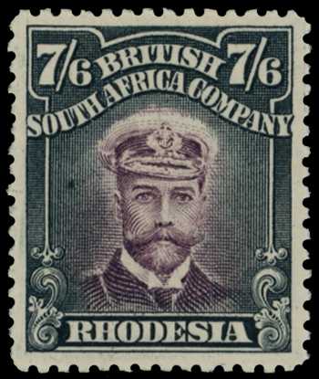 1913-7 7/6d Head Die II, perf 14. Large...