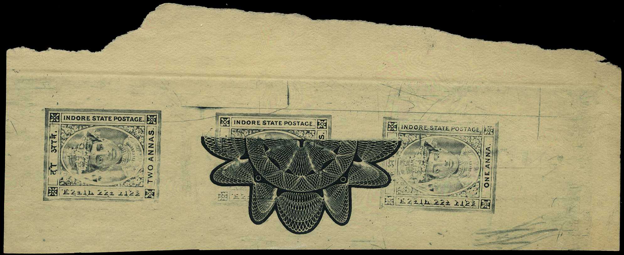 1904-20 printers waste from die proof...