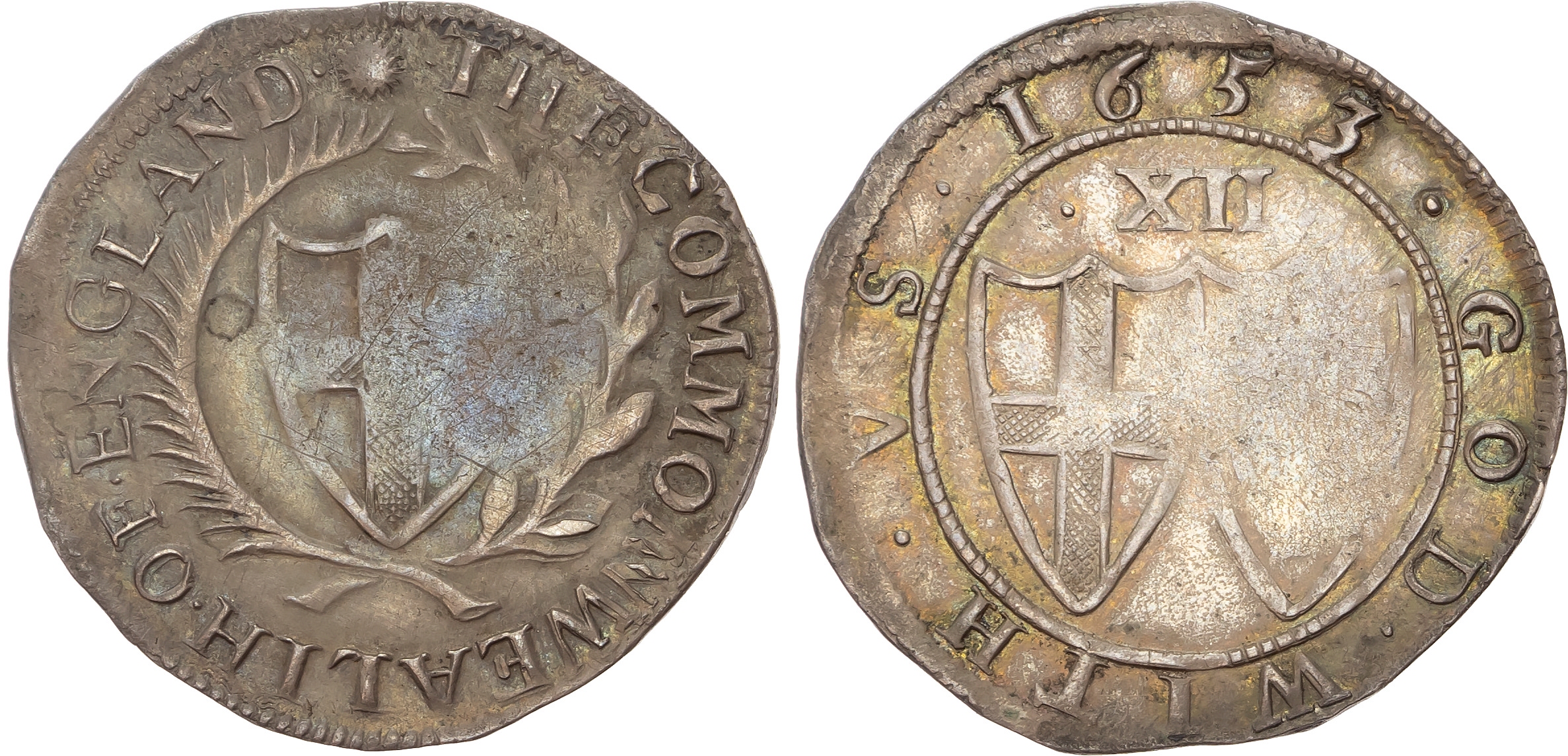Commonwealth (1649-1660), AR Shilling, 1653.
