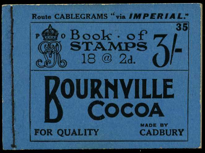 1921 (March) 3/- booklet experimental...