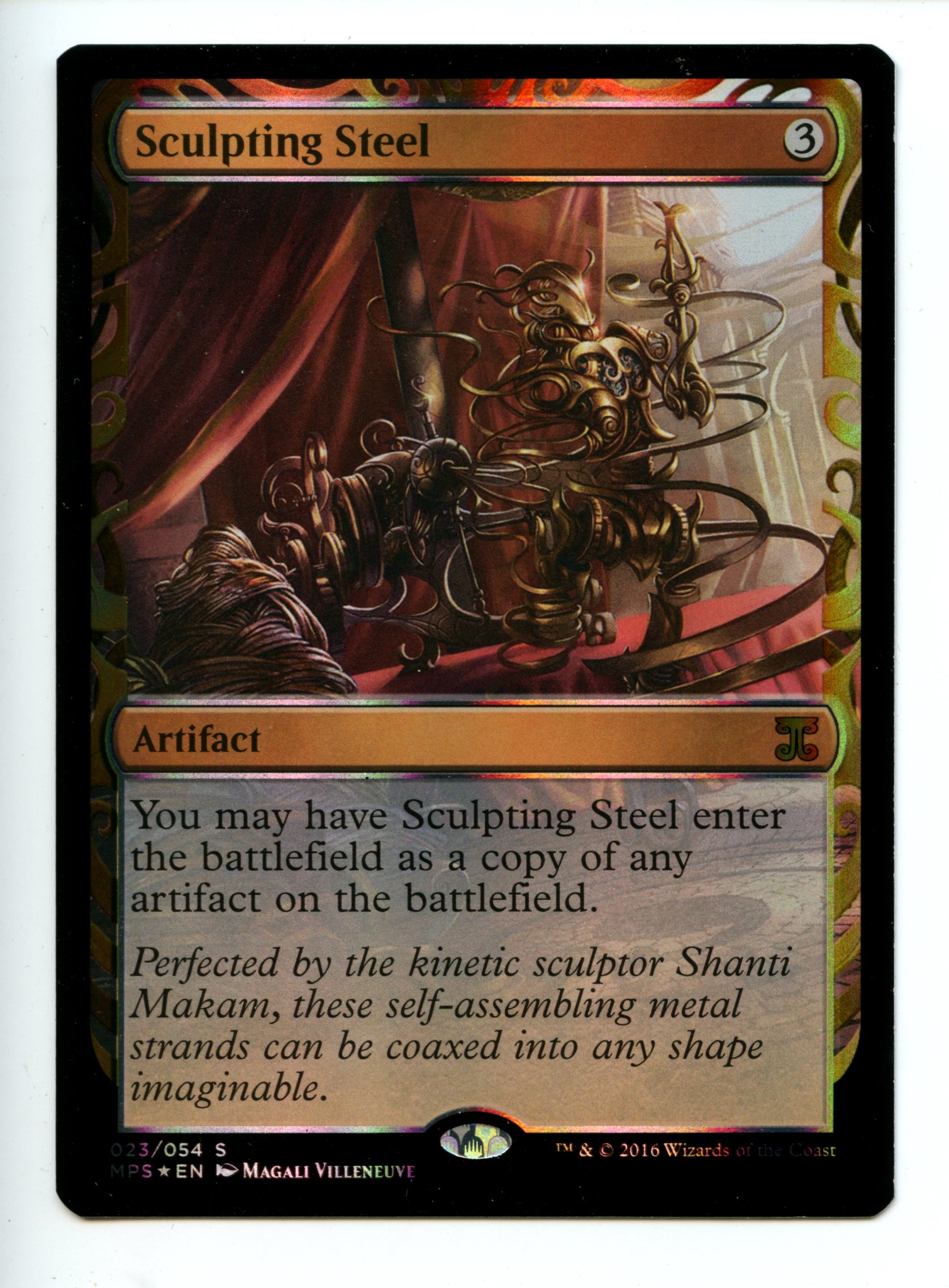Magic the Gathering - Sculpting Steel - Kaladesh Inventions - Near Mint