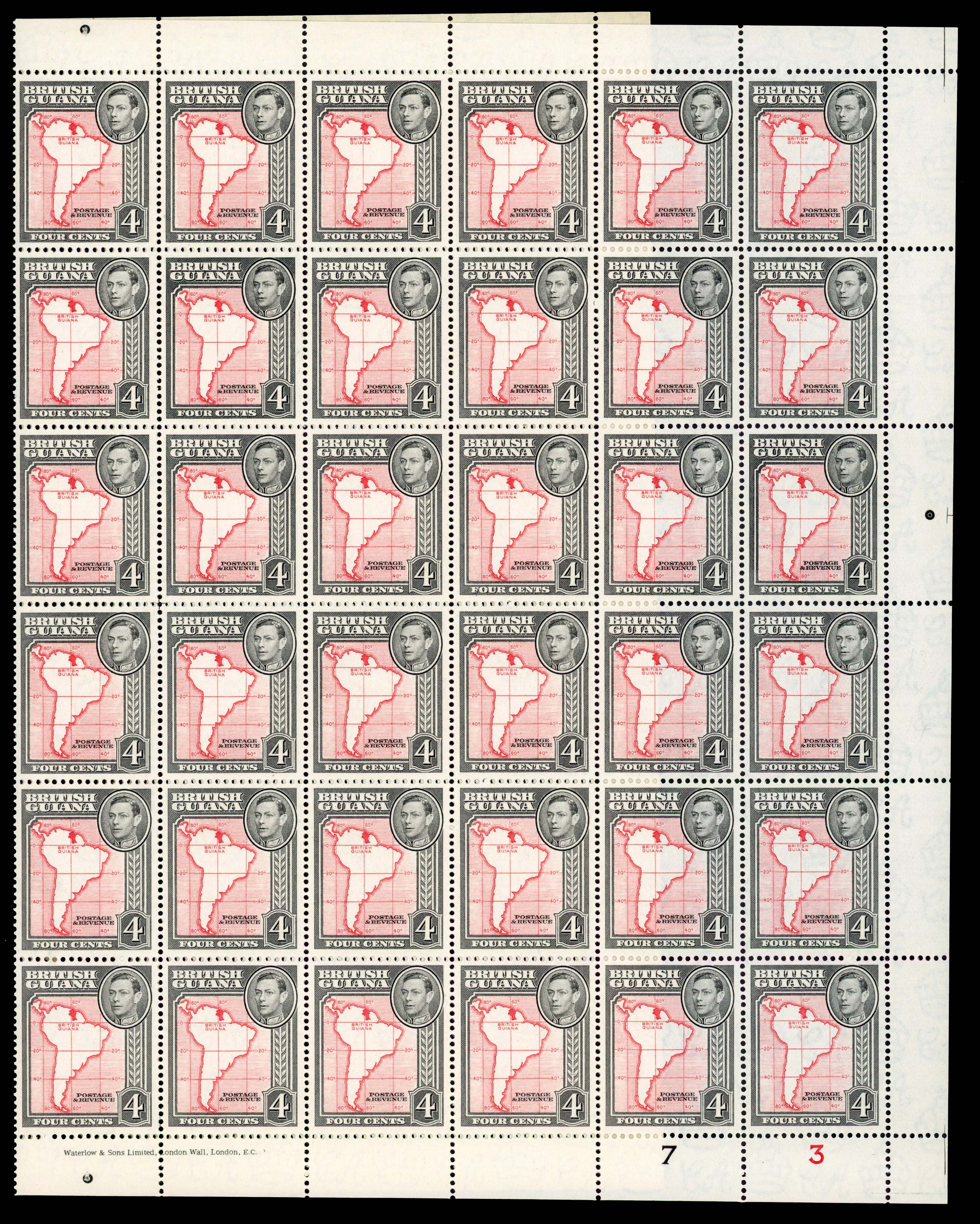 British Guiana KG V/VI collection mint