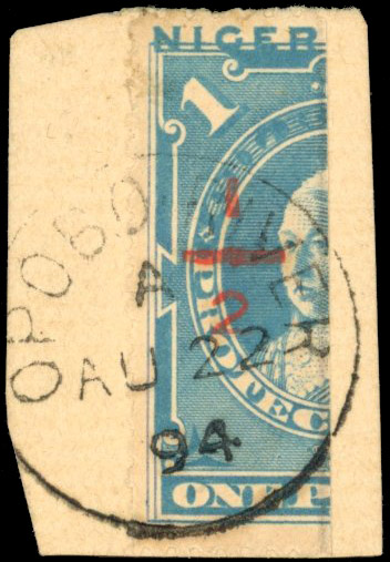 Niger Coast SG 58 used