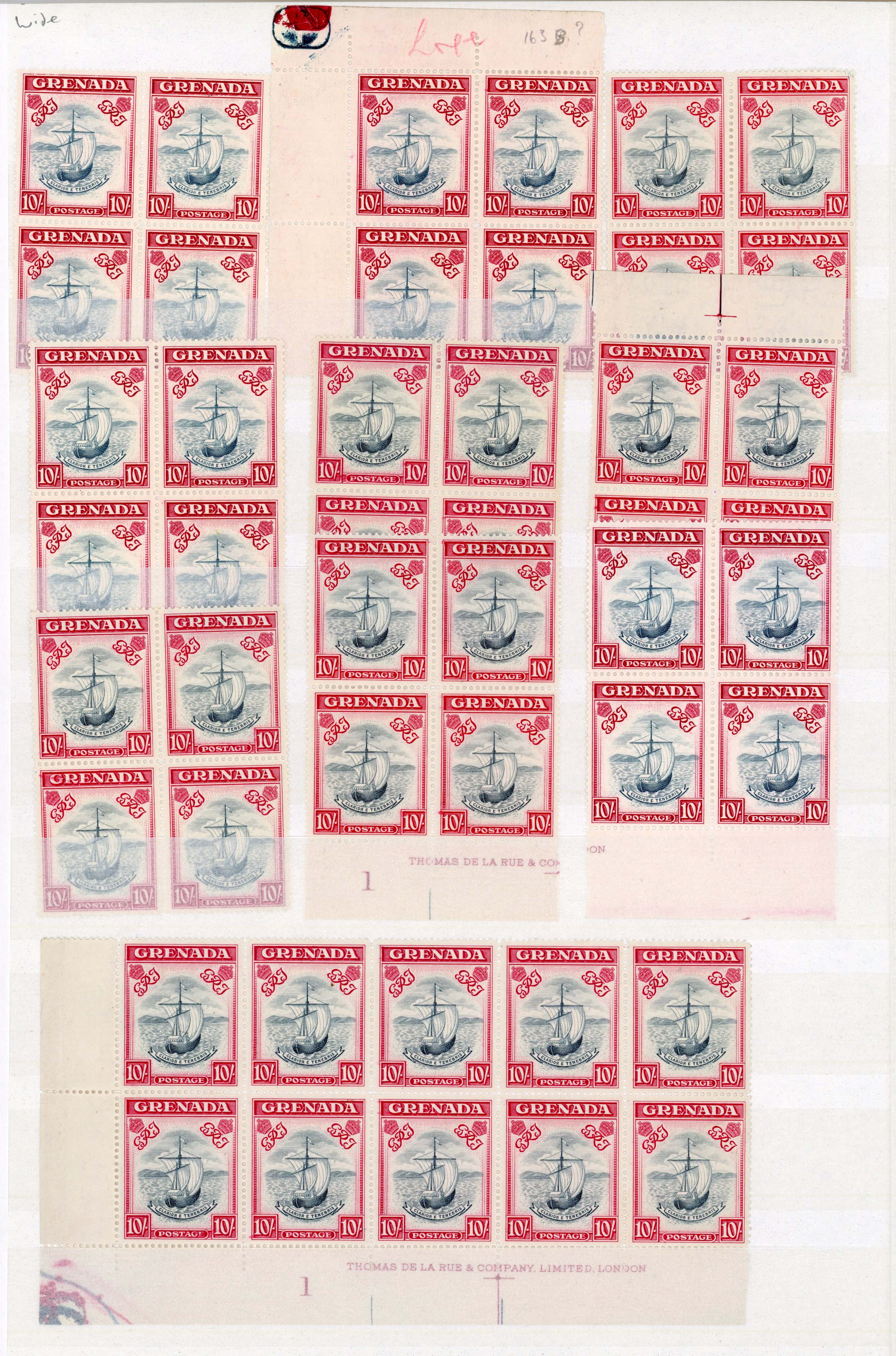 Grenada SG 163/f blocks mint
