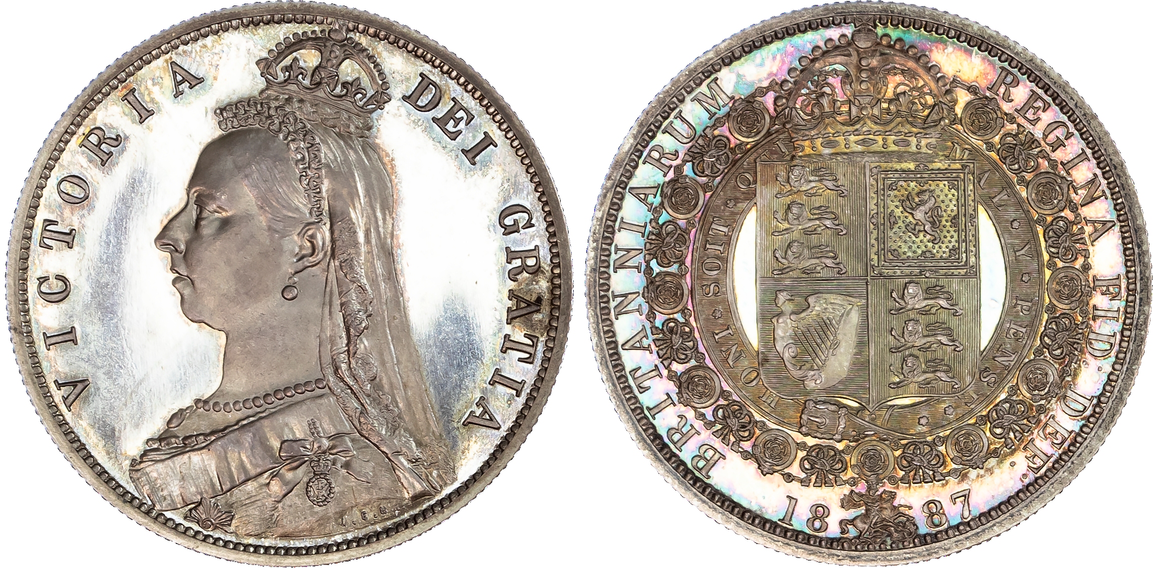 Victoria (1837-1901), Proof Halfcrown, 1887