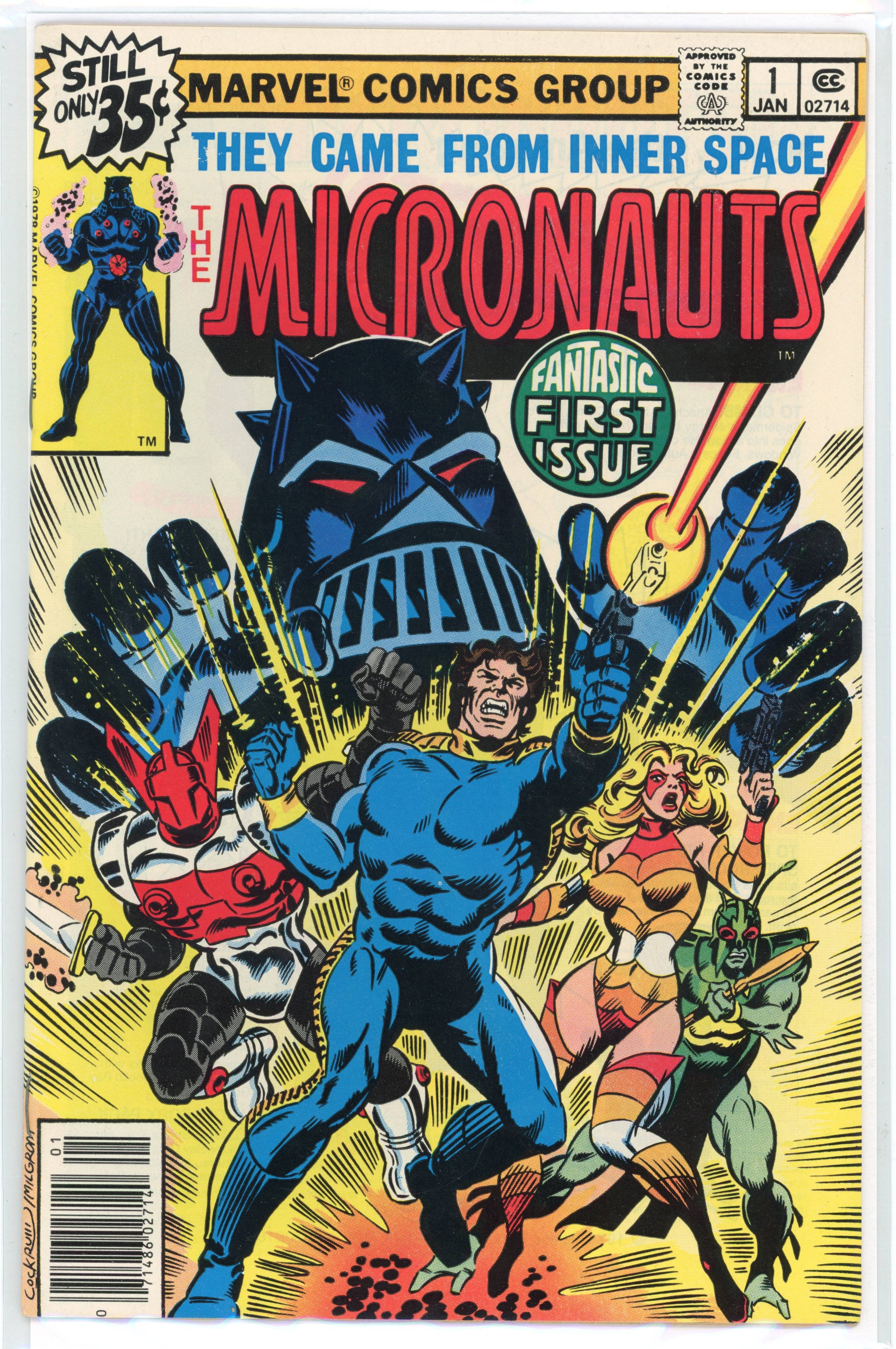 Micronauts #1 (Marvel Comics, 1979) First appearance of Bug as Galactic Warrior