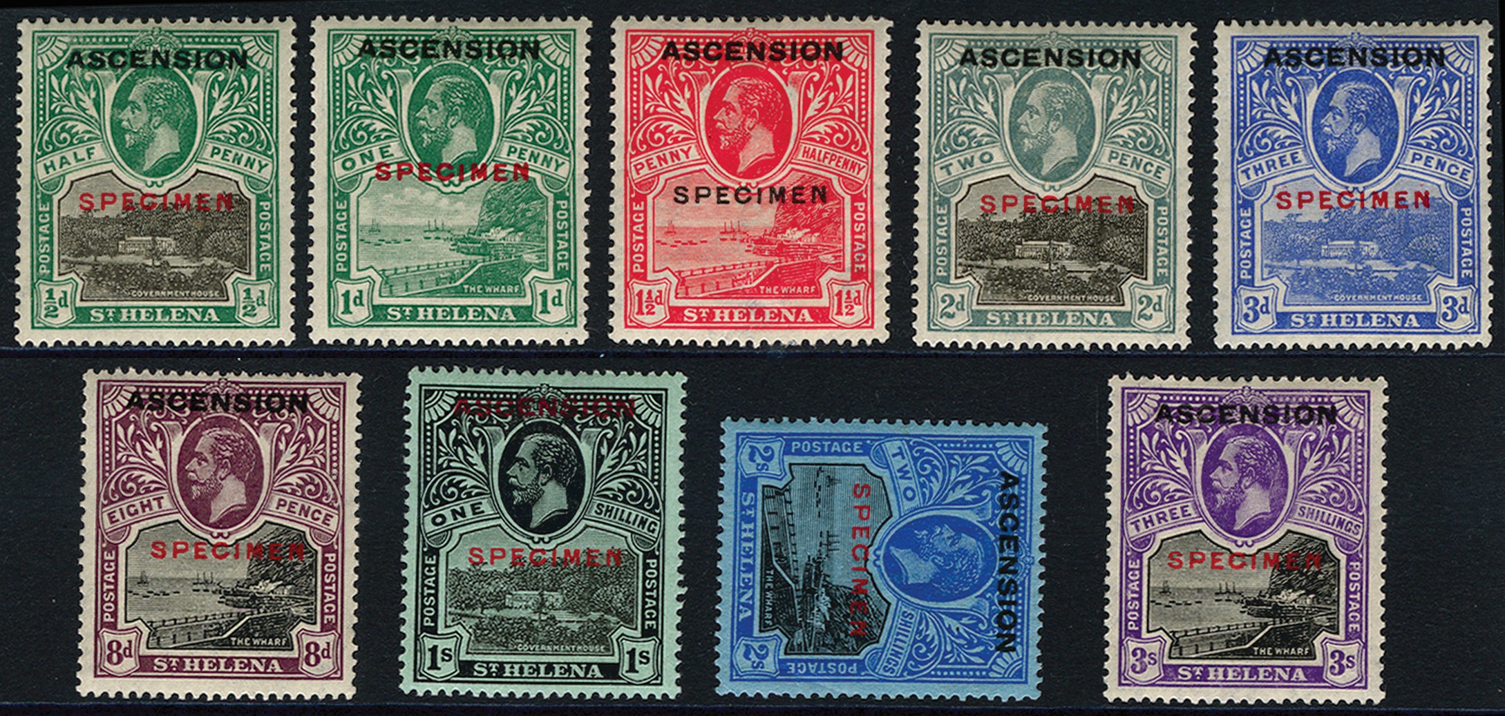 1922 _d black and green to 3s black and...