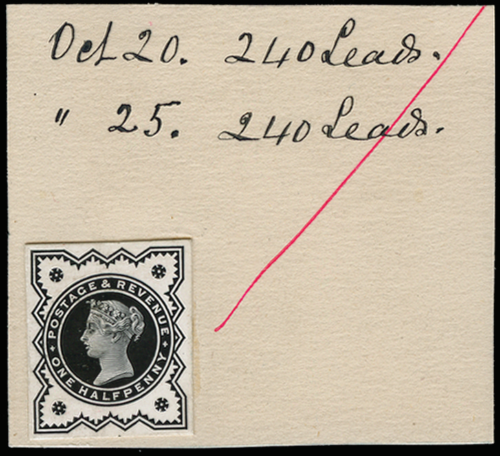 GB 1893 SG 197 ½d Die proof