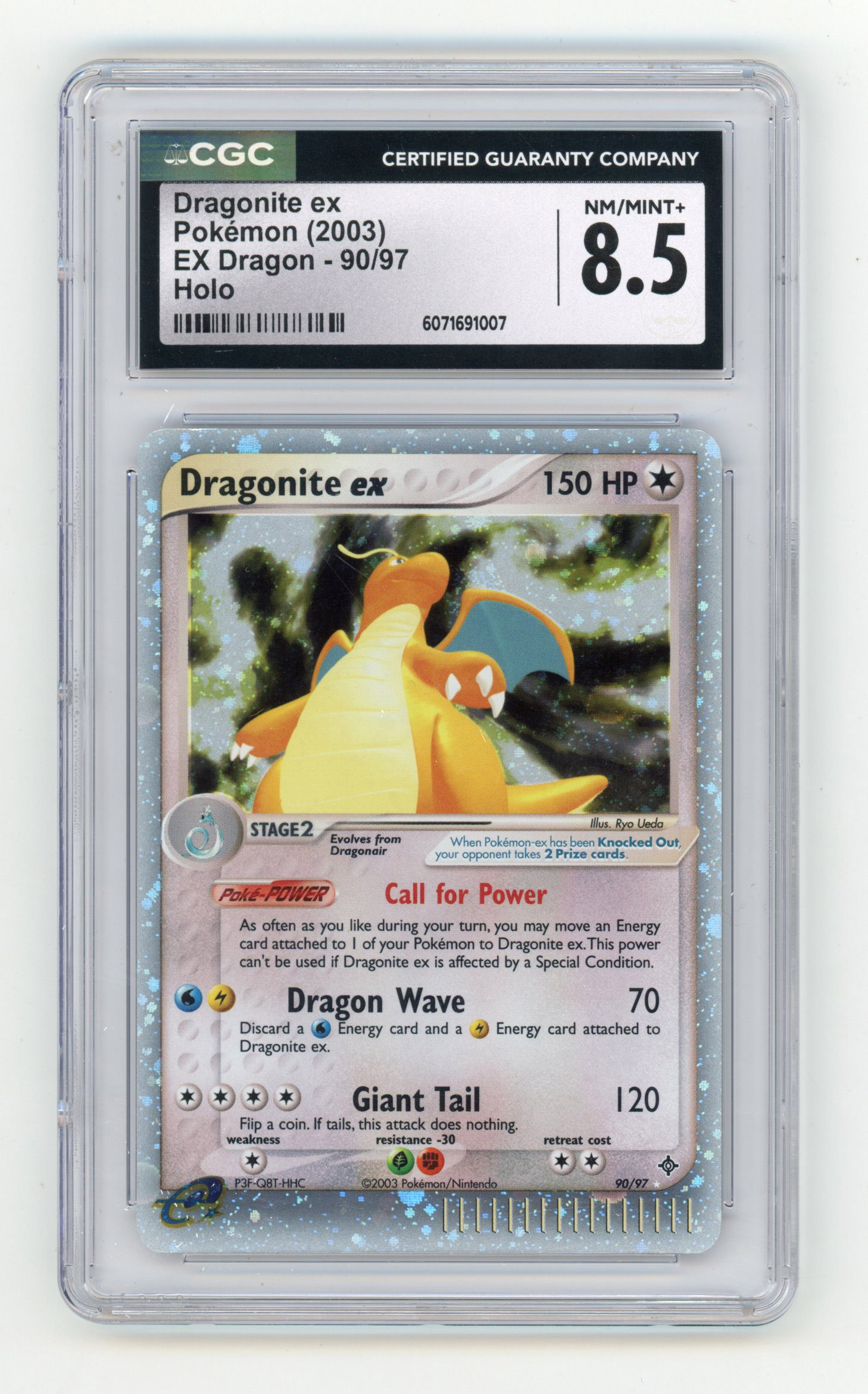 CGC 8.5 Dragonite ex #90 Holo - EX Dragon