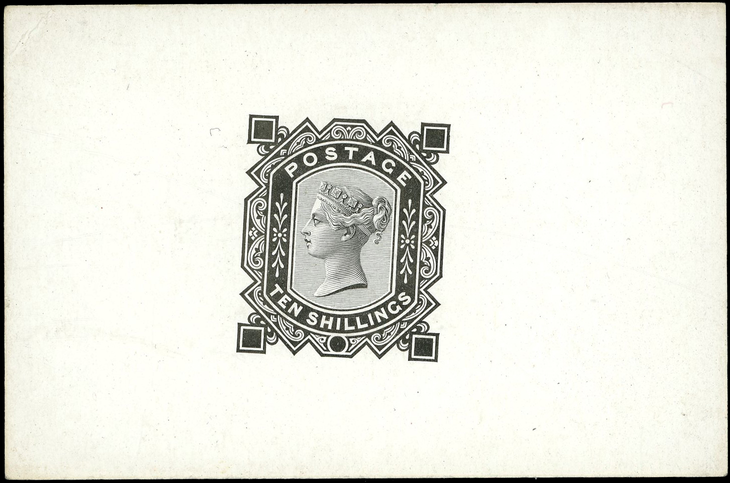 GB 1878 10s progressive Die proof