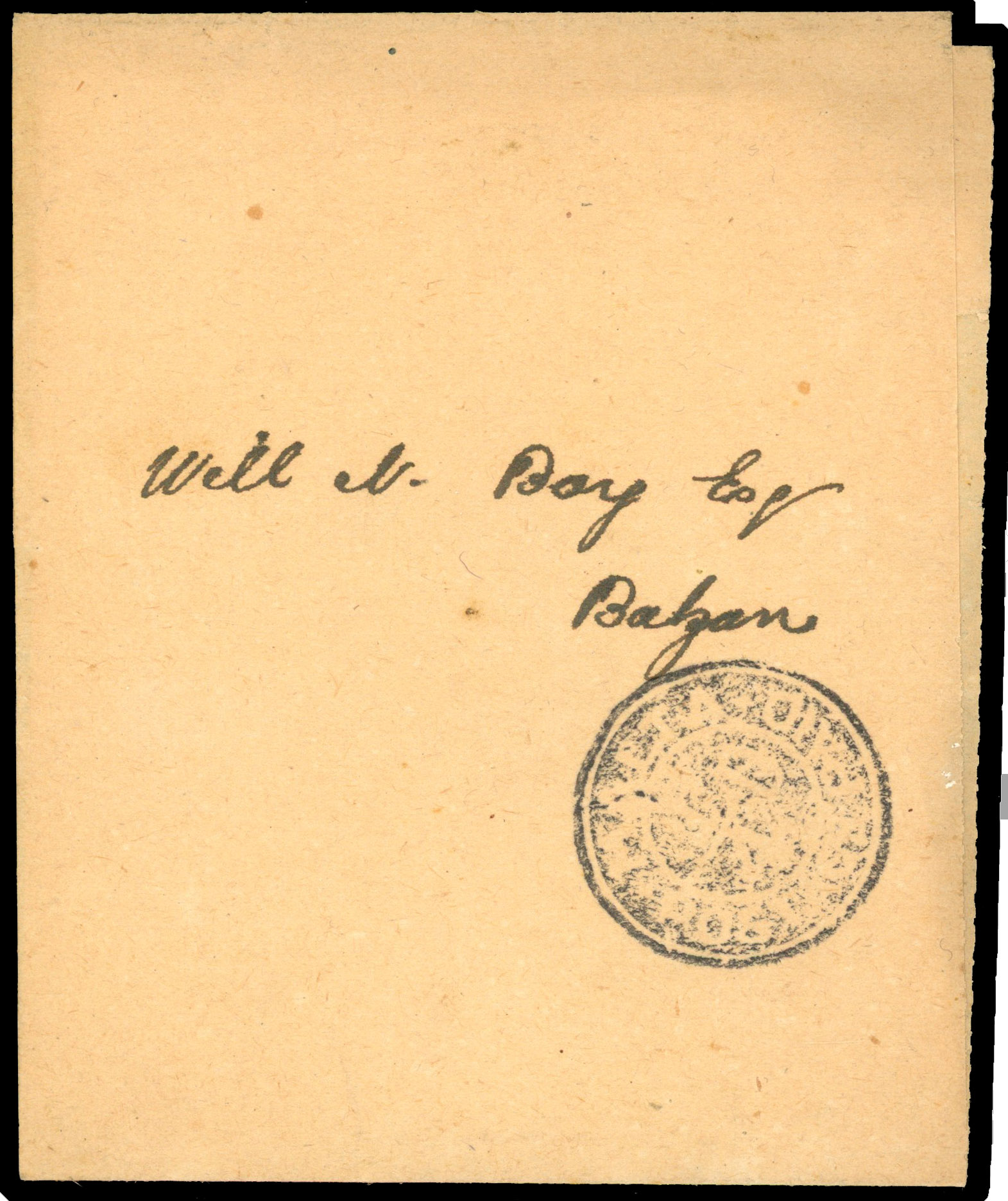 1924 wrapper to Balzan with scarce intaglio ‘MALTA/¼D/POSTAGE PAID’