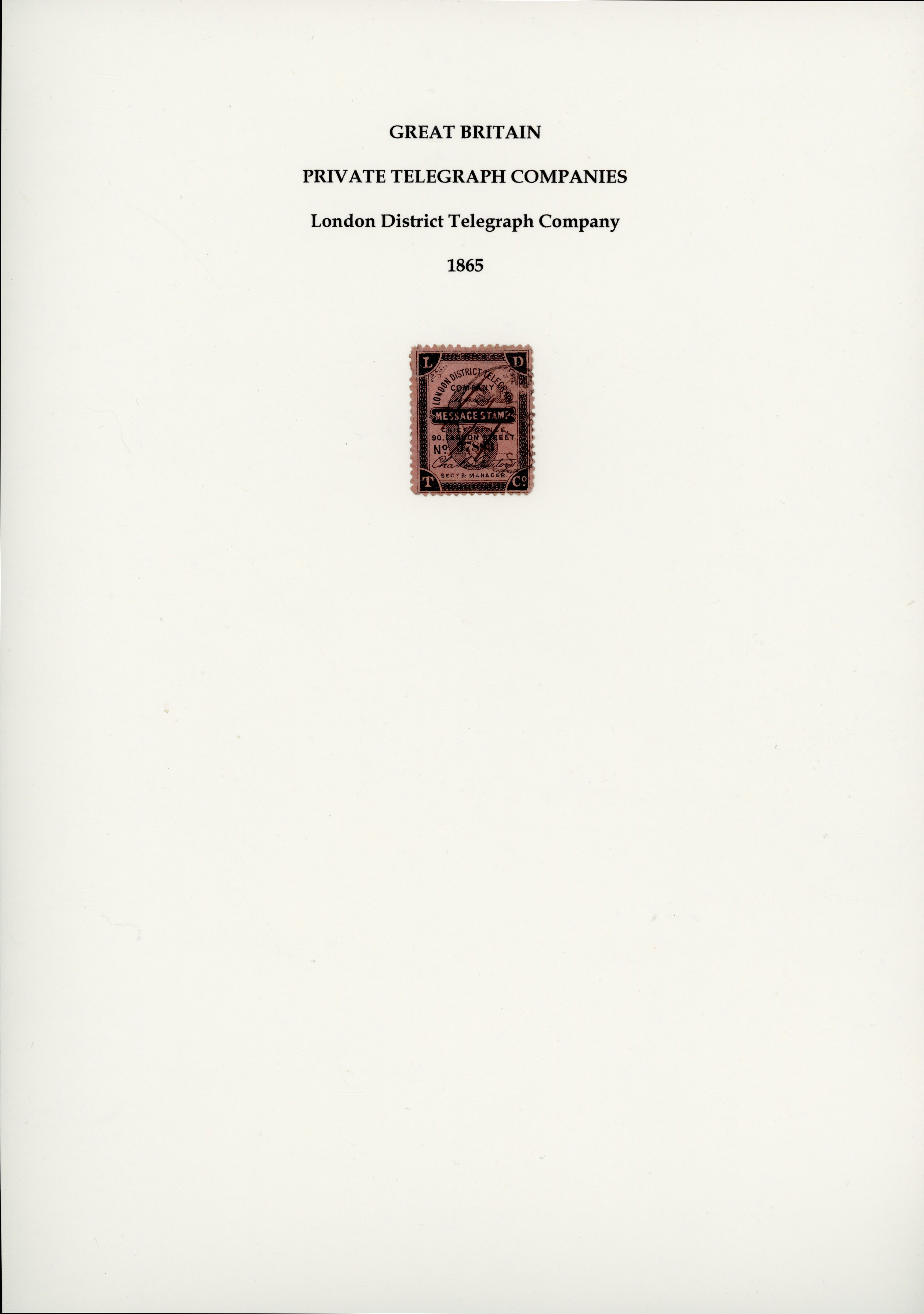 GB Private Telegraphs group