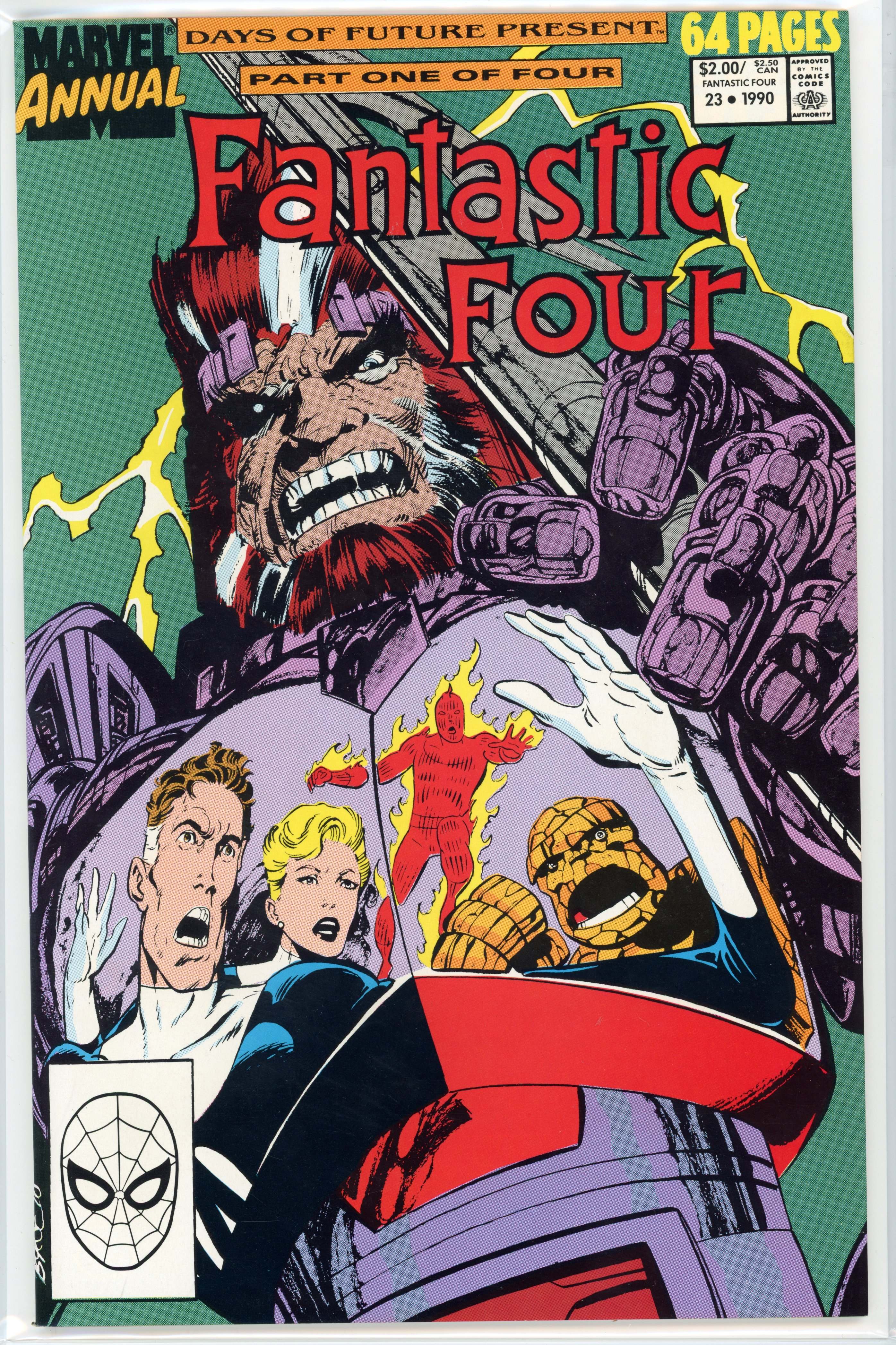 Days Of Future Present Annuals (Marvel Comics, 1990) Set of 4 Issues