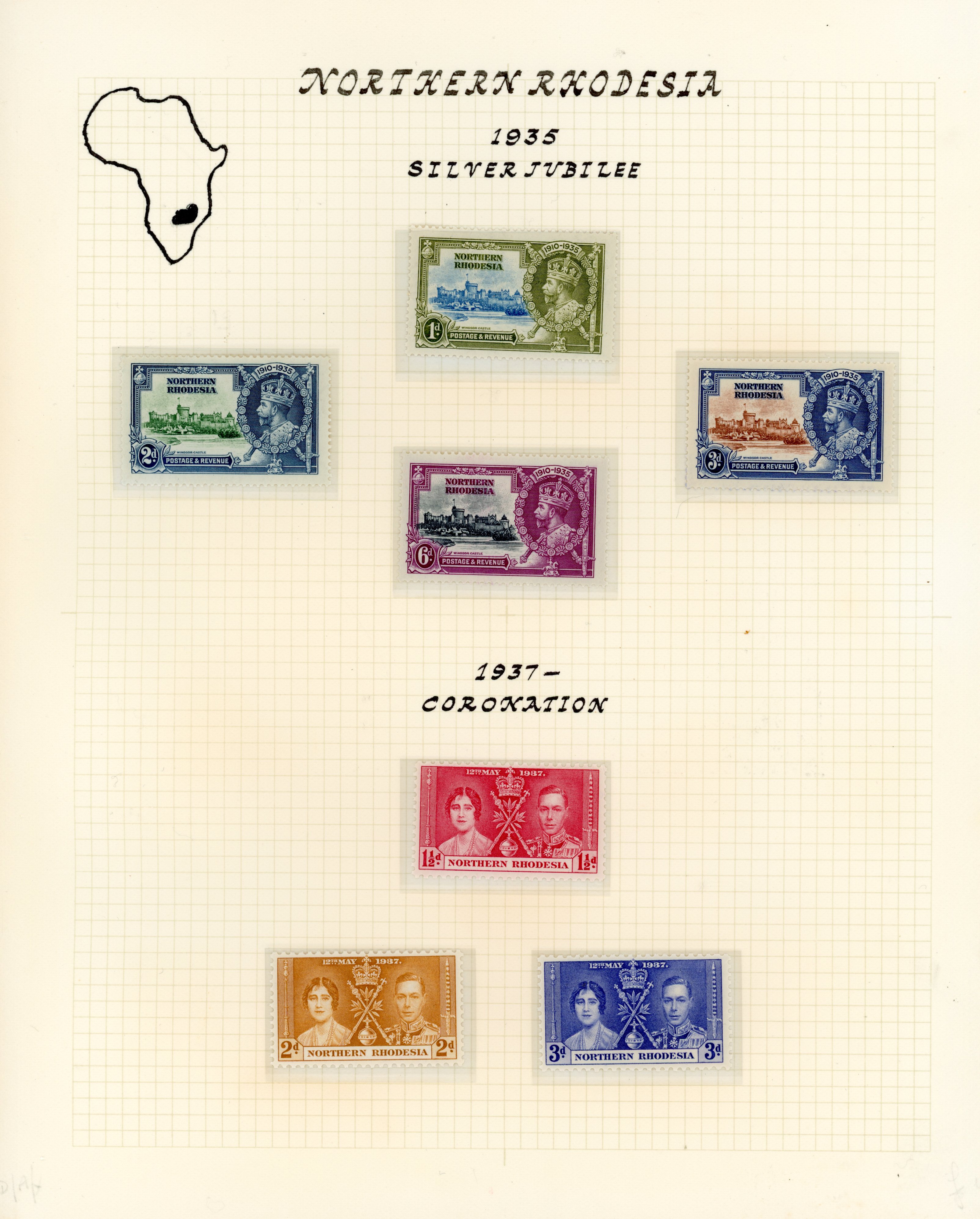Northern Rhodesia KGVI collection mint