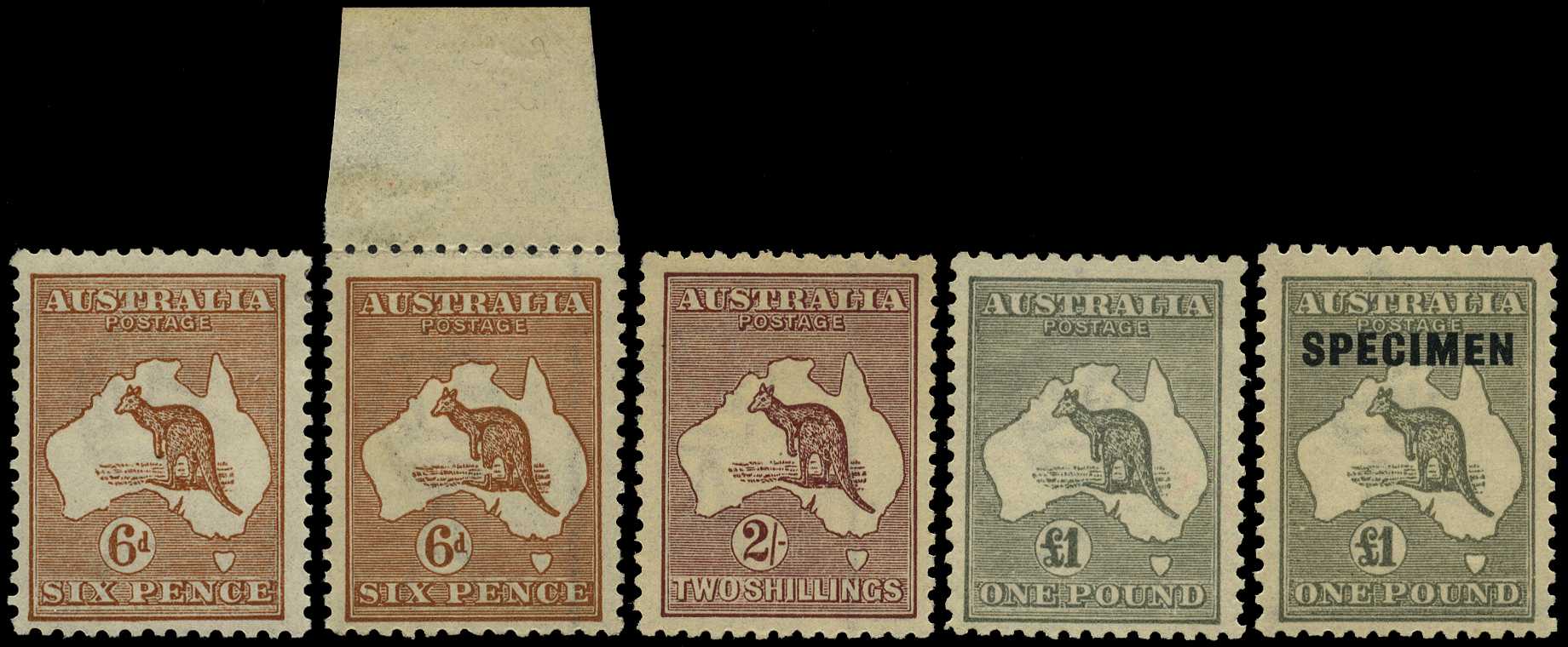 Third Watermark: 1923-24 assortment of values...