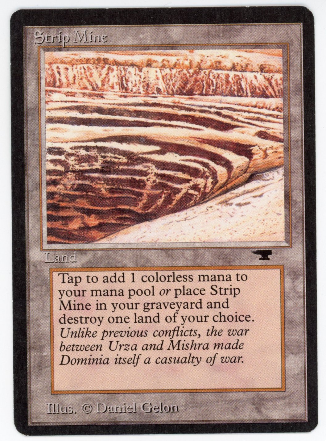Magic The: Gathering  - Strip Mine  - Antiquities  - Lightly Played 
