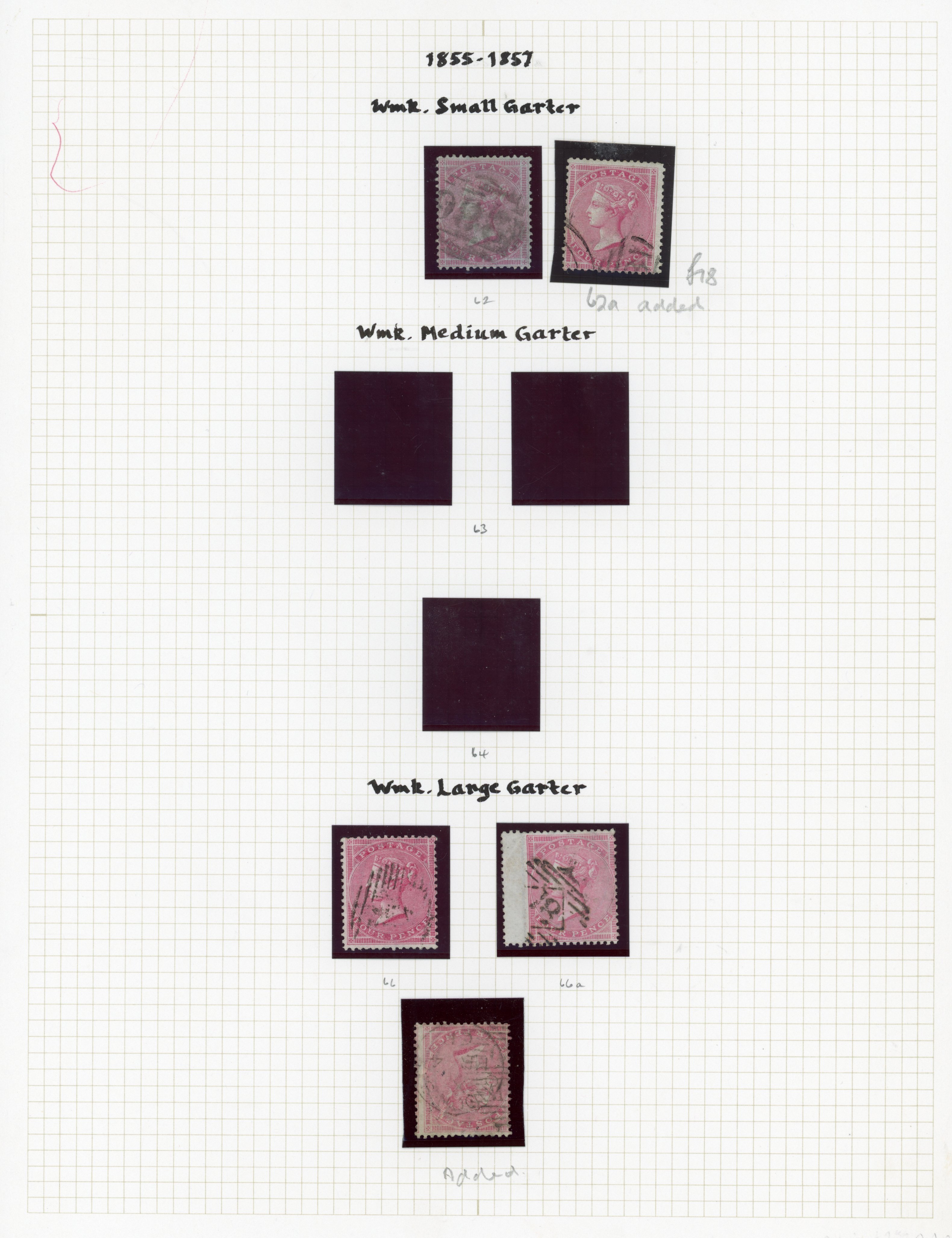 GB 1855-1880 surface-printed used collection