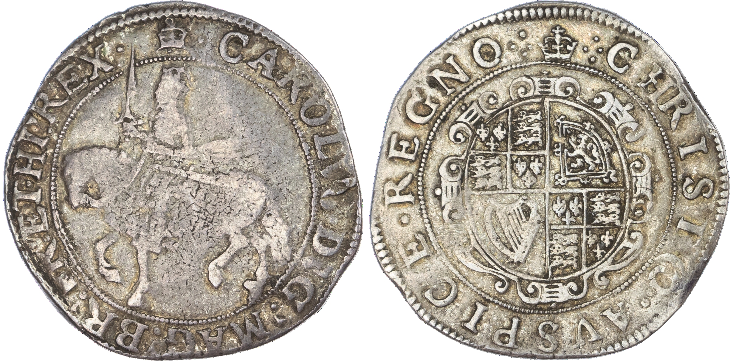 Charles I (1625 ‑1649), AR Halfcrown, 14.88gm., Tower Mint