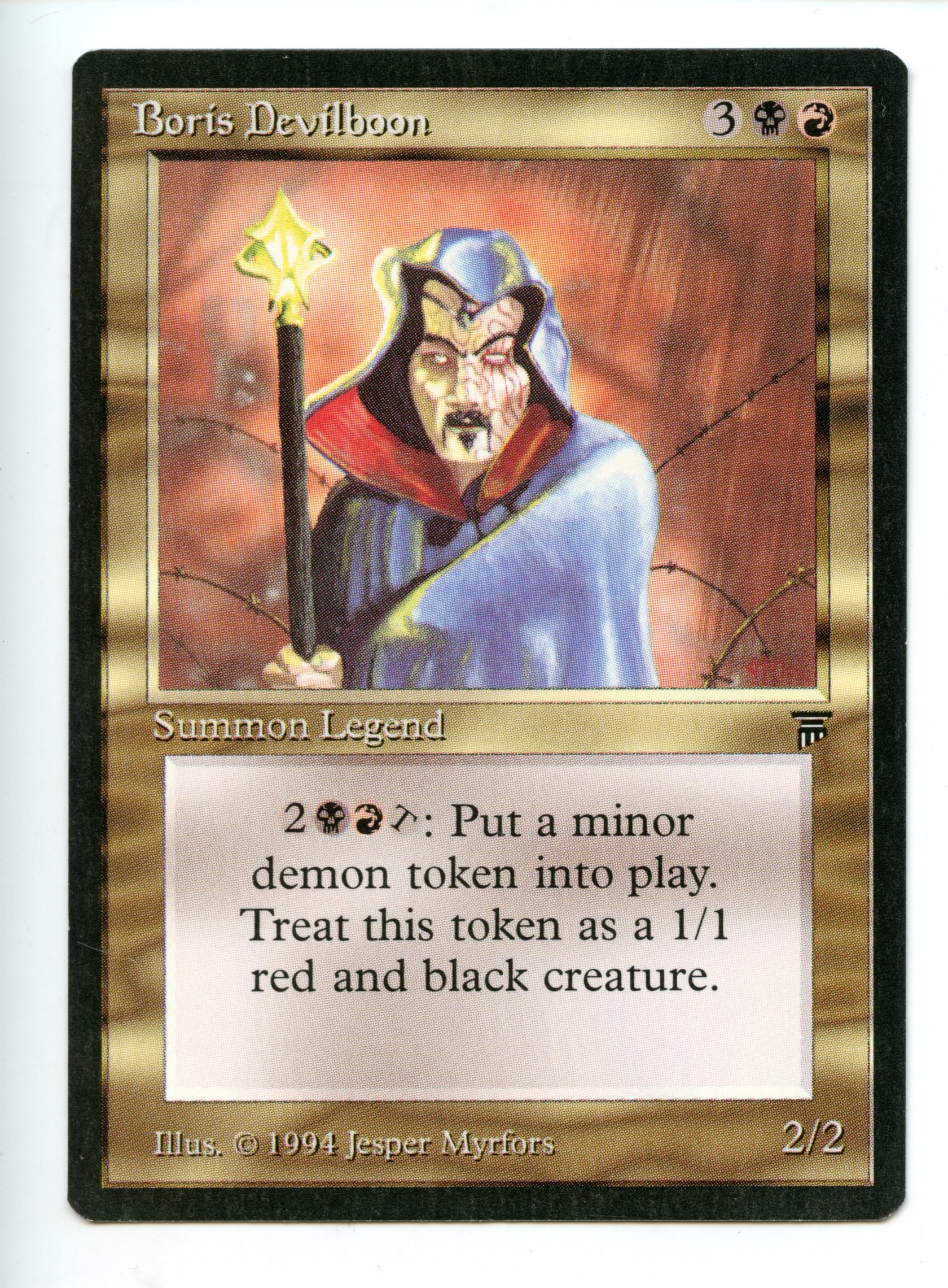 Magic The Gathering - Boris Devilboon - Legends - Lightly Played Condition