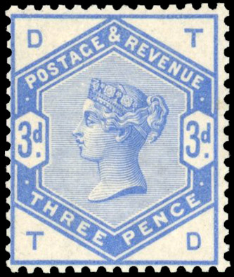 GB SG 191 1884 3d colour trial