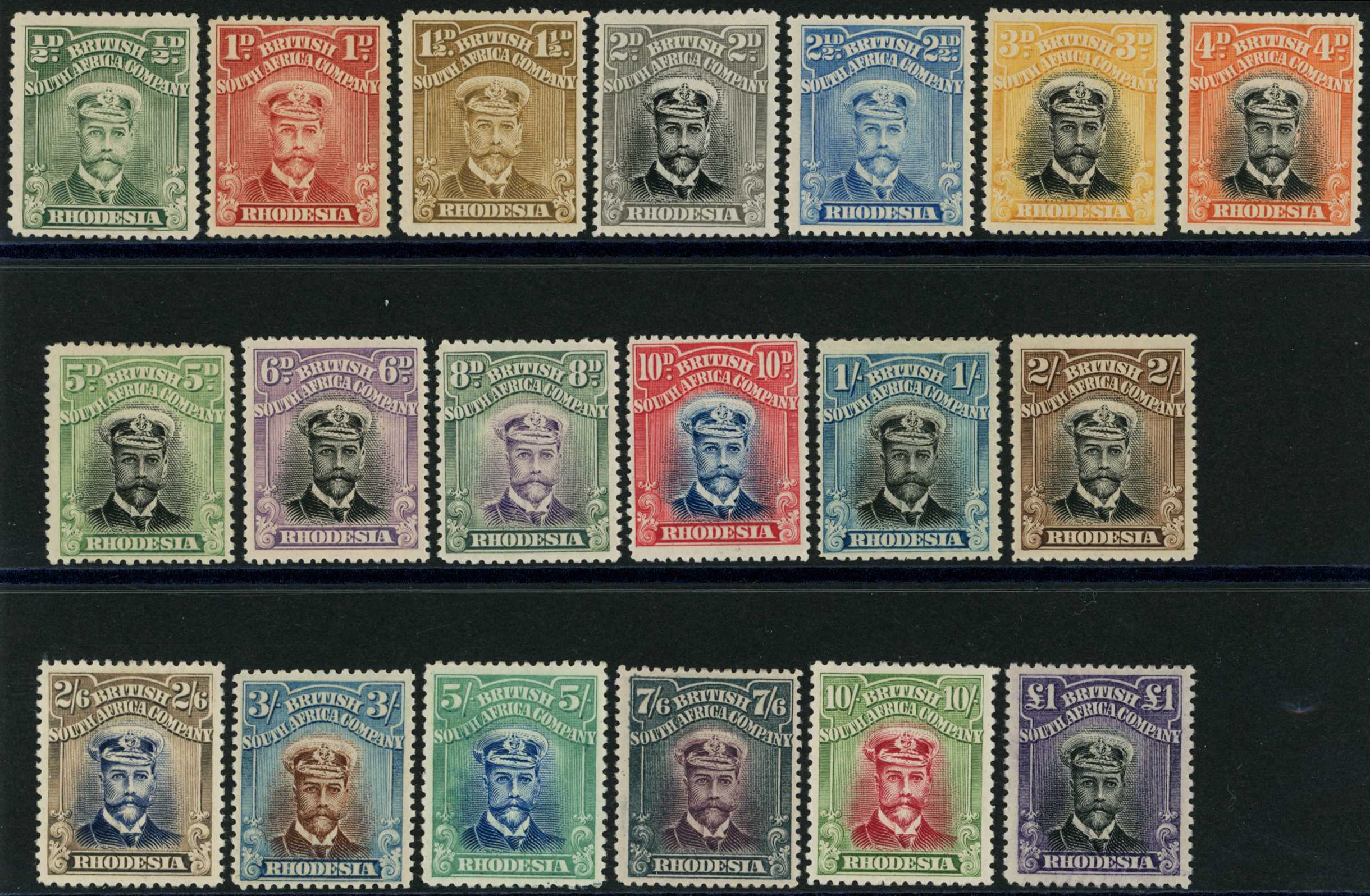 1913-23 Admiral representative set of...