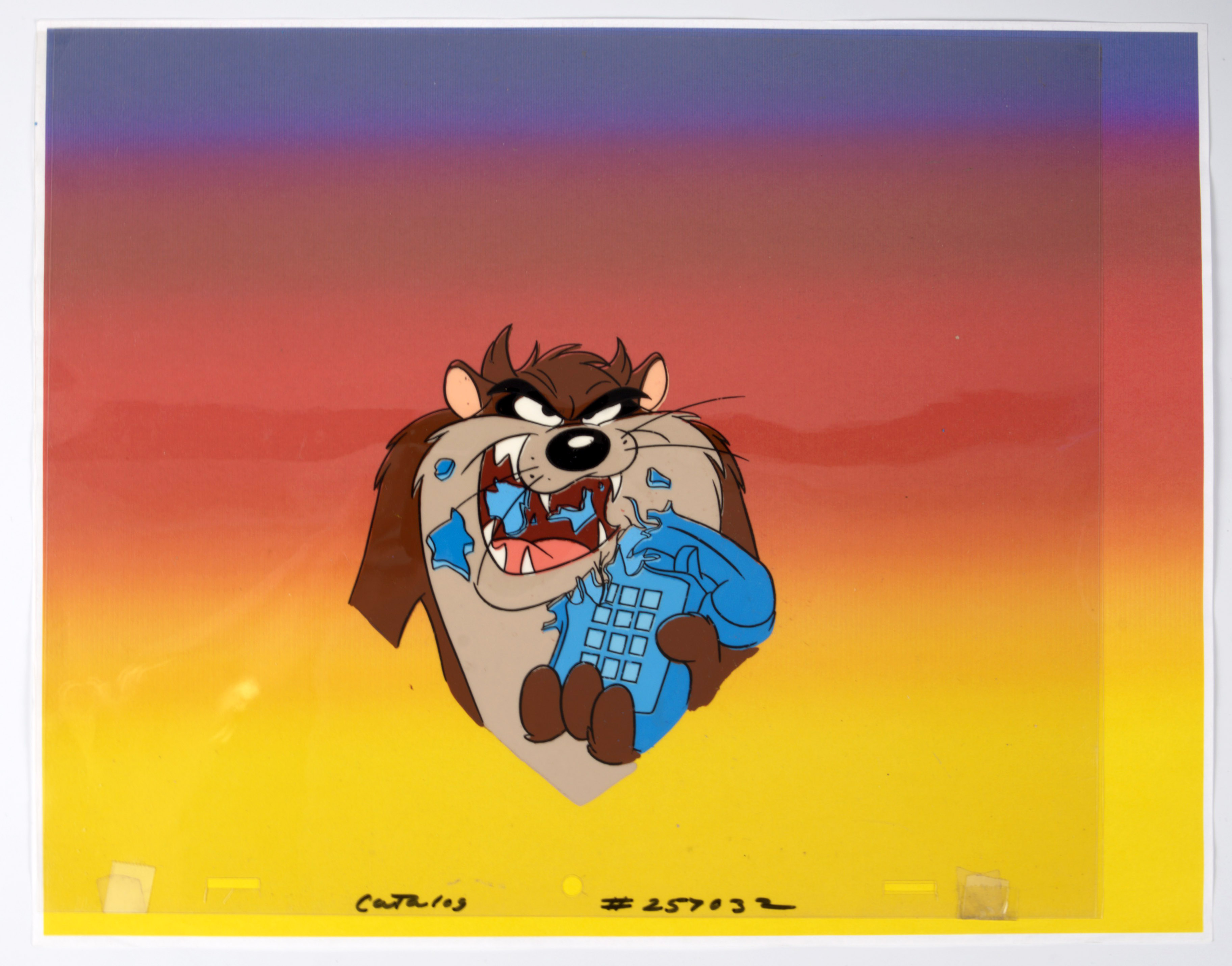Taz-Mania Original Hand Painted Taz Production Cel (Warner Bros. 1991-1995)