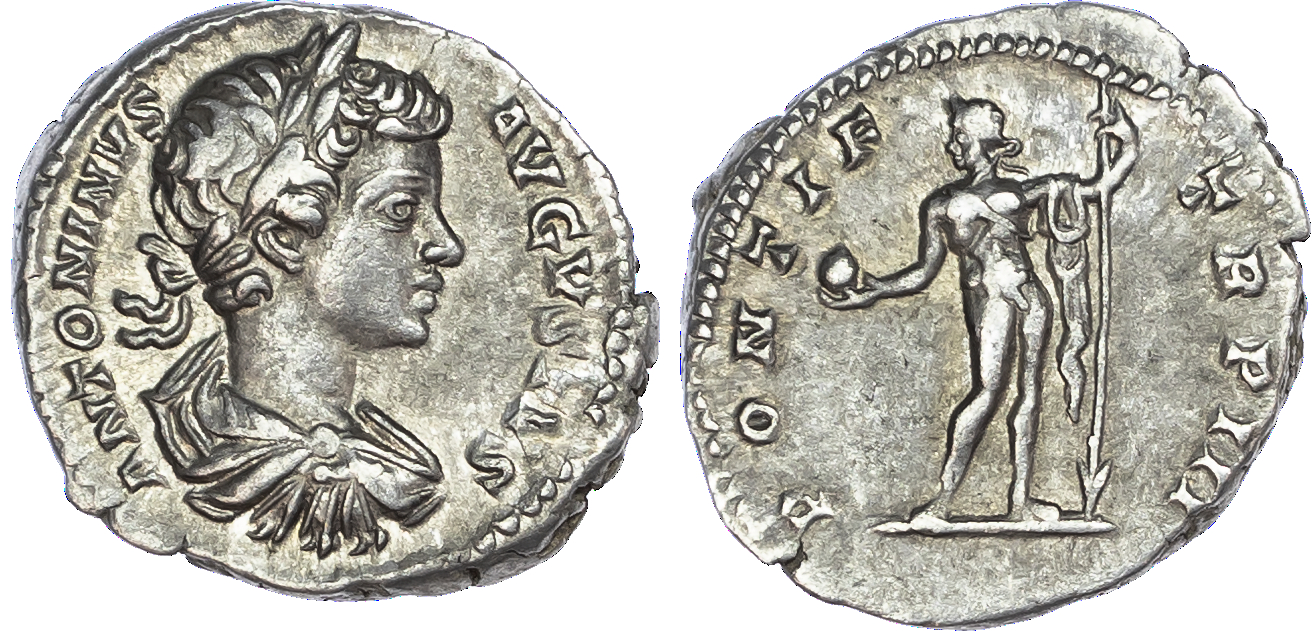 Caracalla (AD 198-217) AR Denarius, Rome, AD 200, 3.48g.