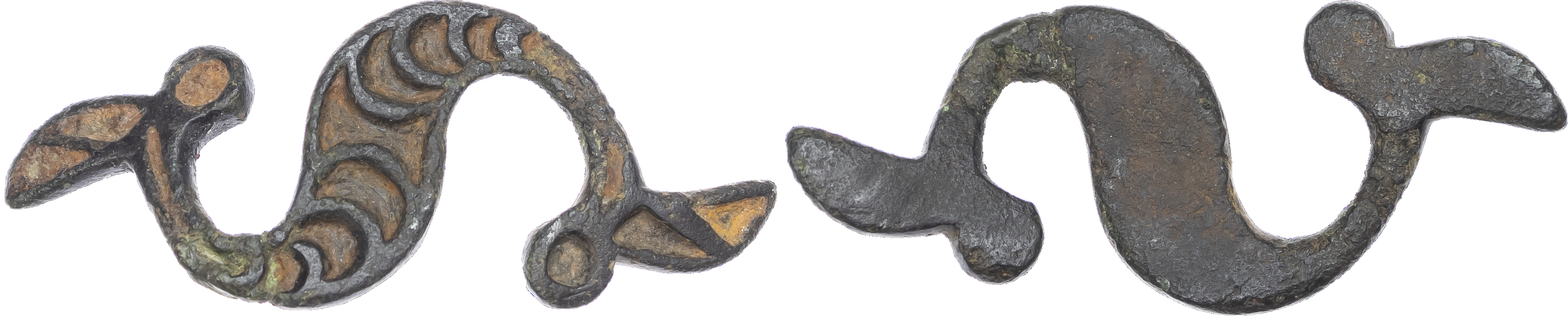 Romano‑British (c. AD 75‑175) ‘Dragonesque’ brooch, copper‑alloy