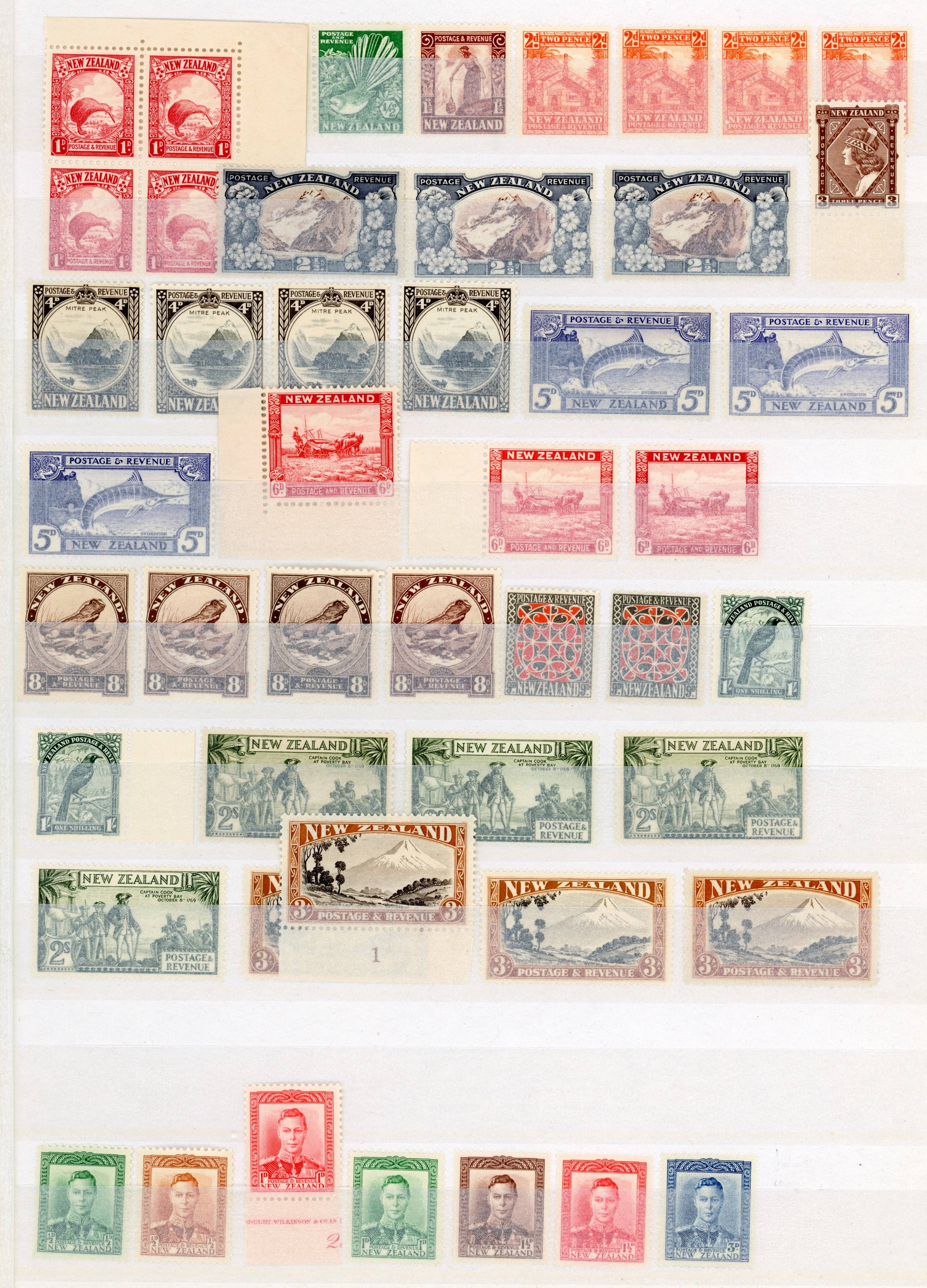 New Zealand 1936-66 definitives collection mint