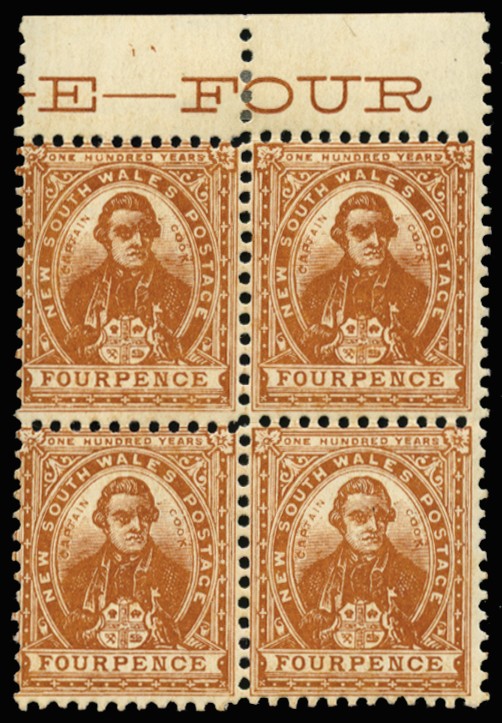 1902-03 4d orange-brown, chalk-surfaced paper, wmk 65, upper...