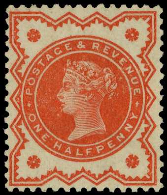 1887 Jubilee ½d vermilion with...