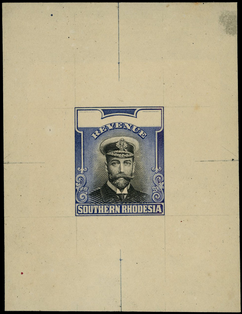 Southern Rhodesia 1924 Master Die Proof in Colour