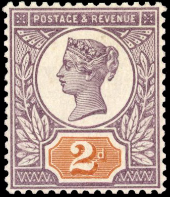 GB SG 199 1899 Jubilee 2d Colour Trial