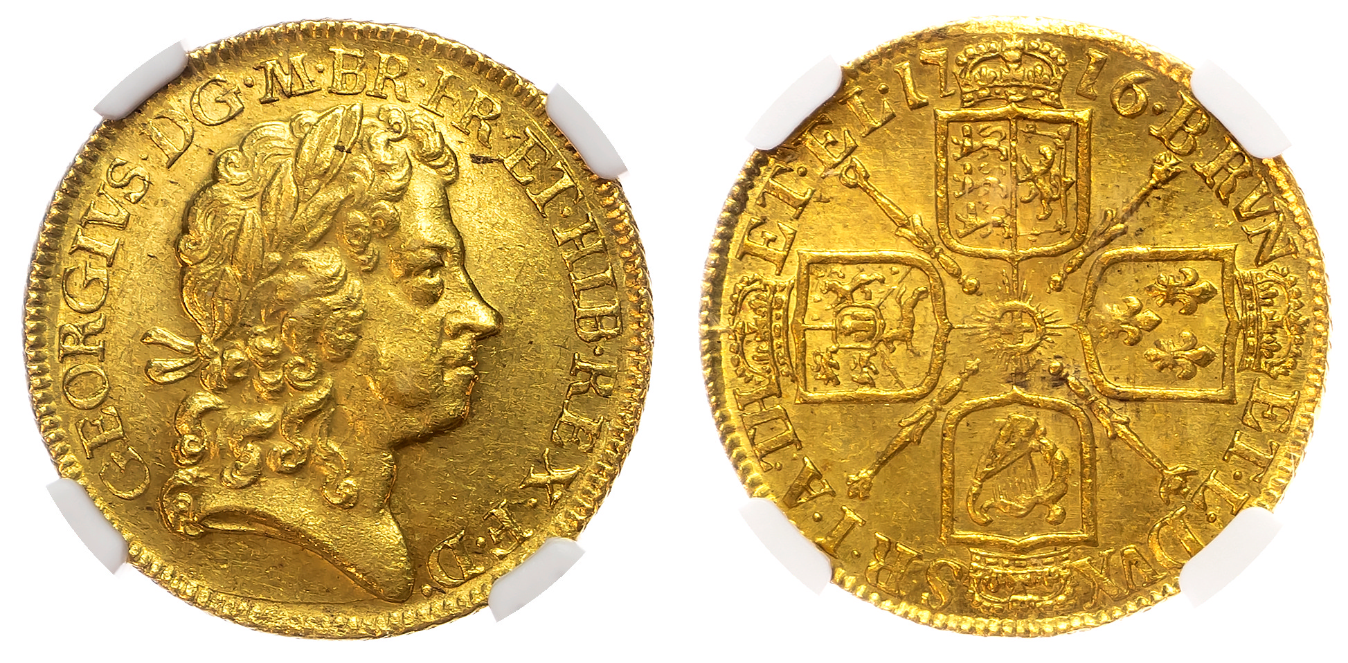 George I (1714-1727), Guinea, 1716 - NGC MS62