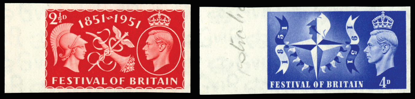 Great Britain 1951 (UNUSED) SG513/4var