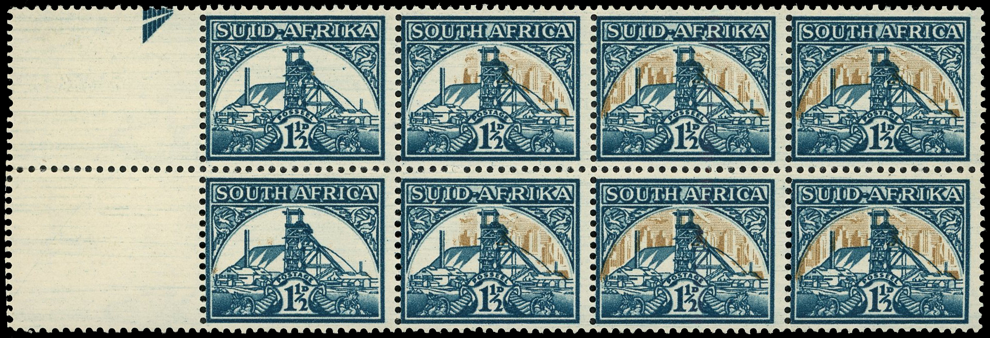 South Africa SG 87a block mint