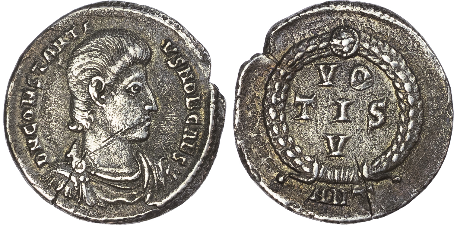 Constantius Gallus (Caesar, AD 351-354) AR Siliqua, Antioch, 2.84g.