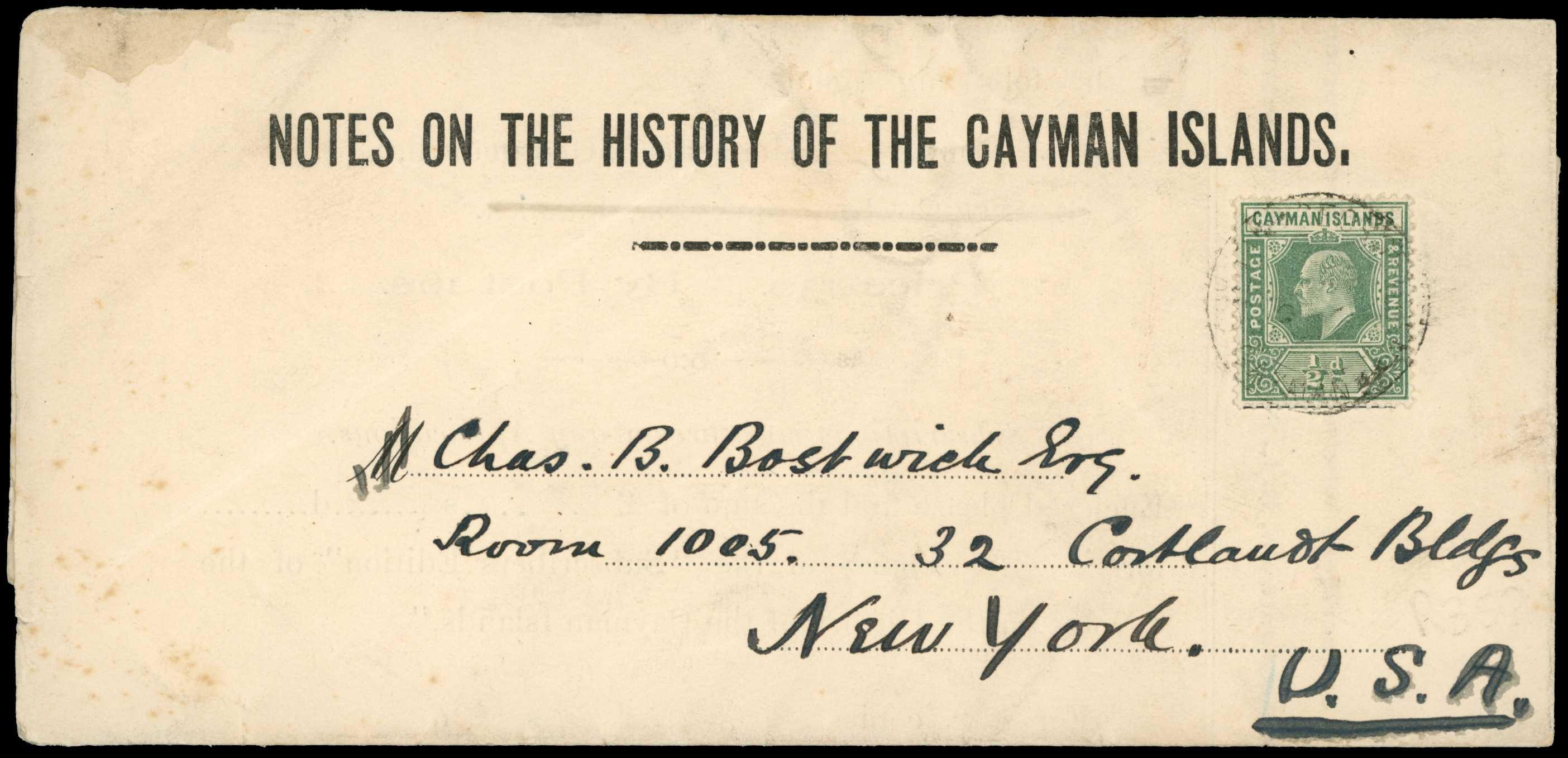 1909 (circa) Printed form soliciting...