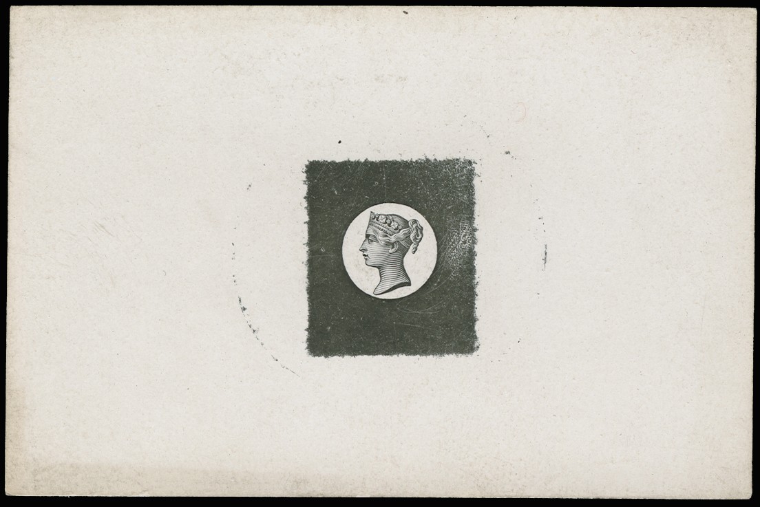 1884 Small head die proof. Very fine small...