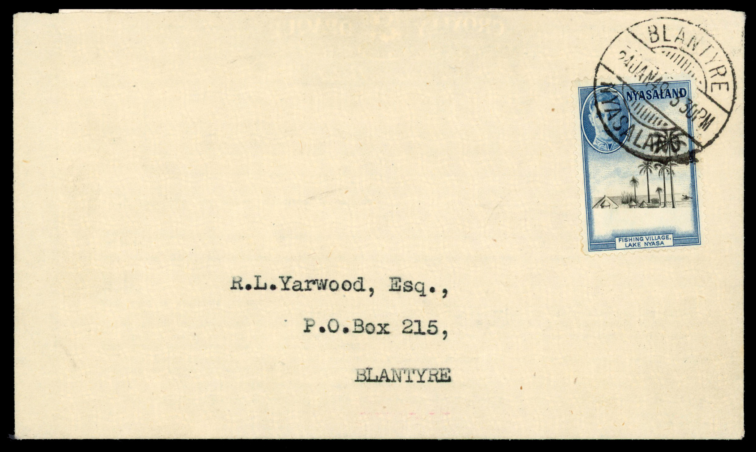 Nyasaland SG 148 var cover