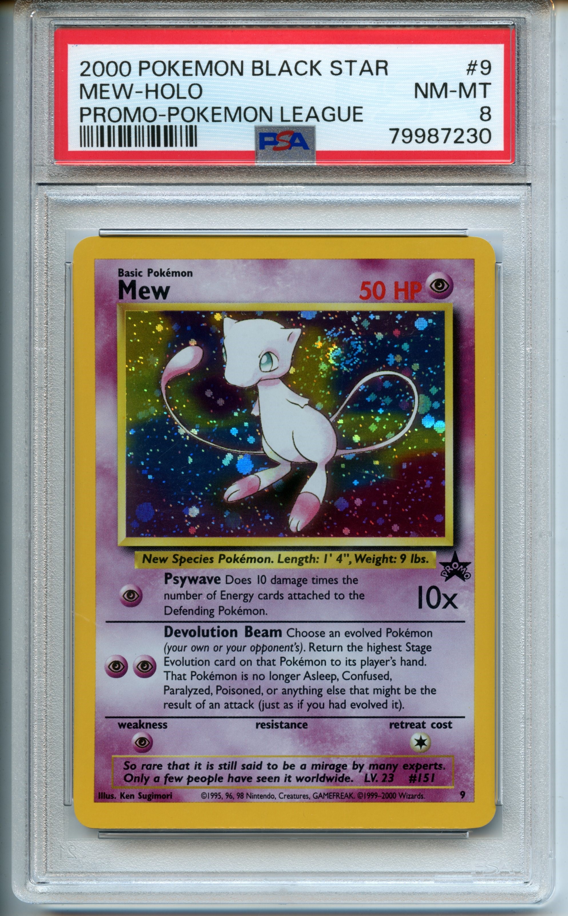 Pokémon TCG - Mew HOLO - Black Star Promo - PSA 8