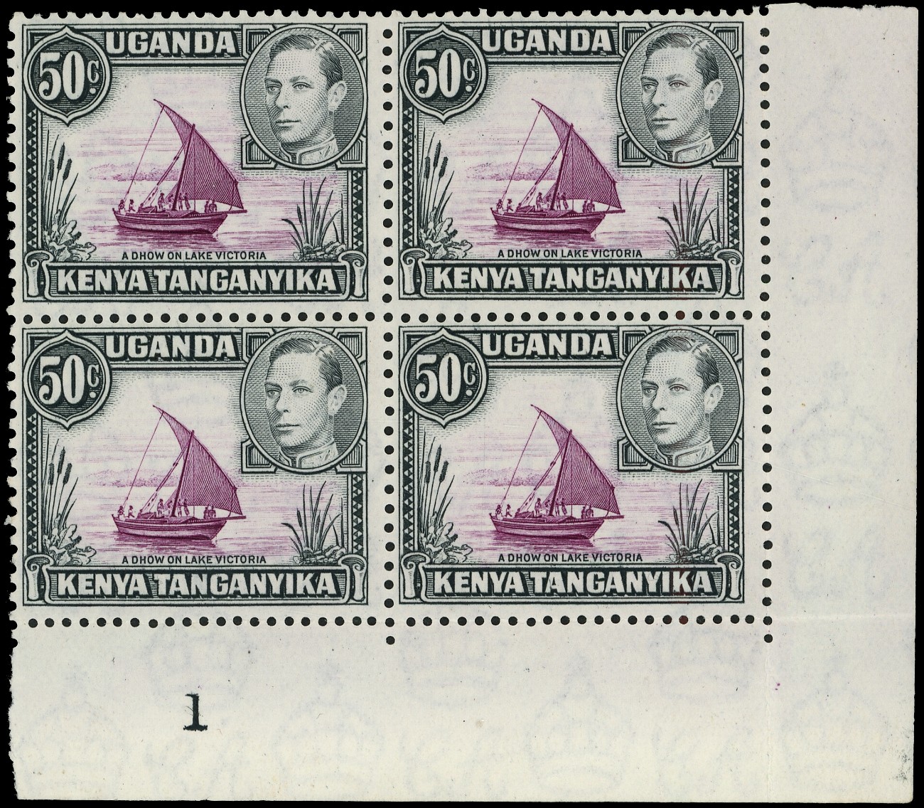 KUT SG 144 Plate block...