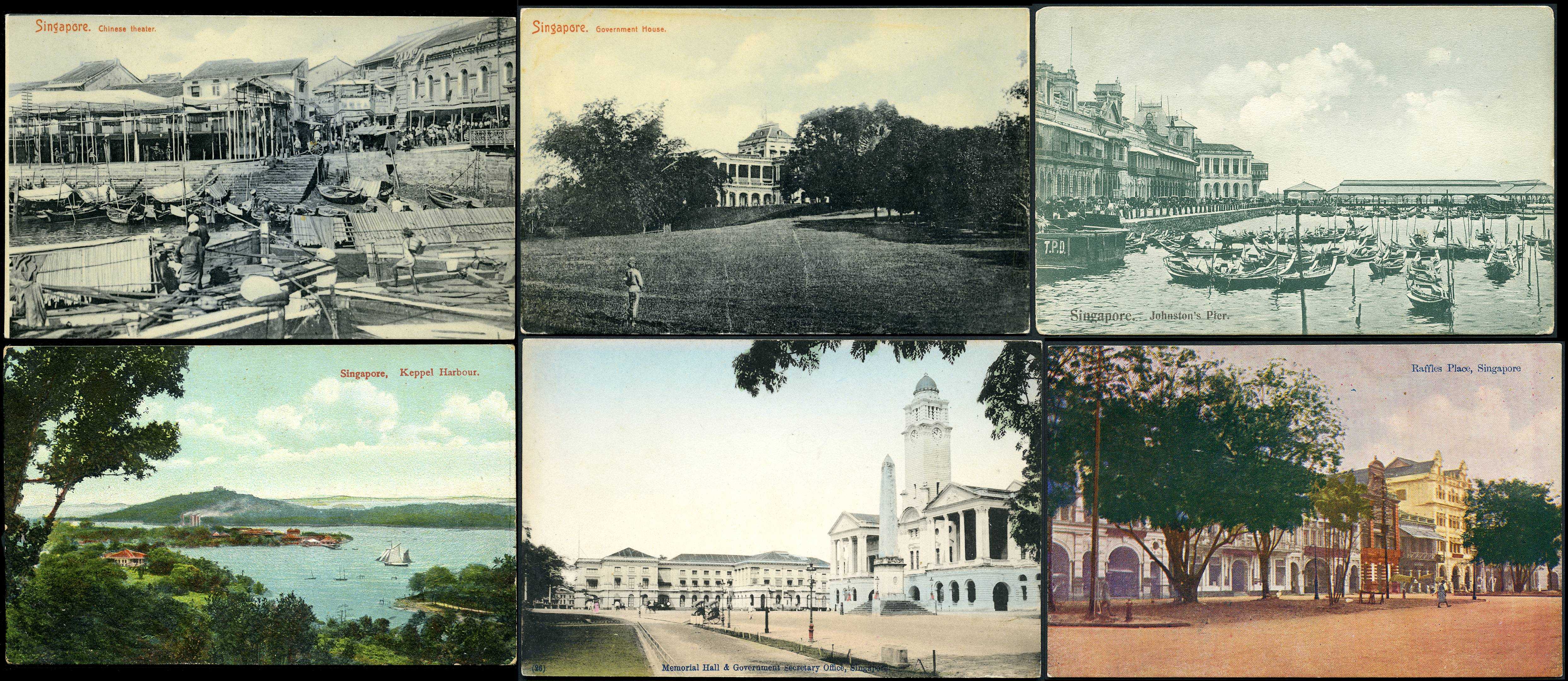MALAYA STRAITS SETTLEMENTS RANGE OF UNUSED PICTURE POSTCARDS